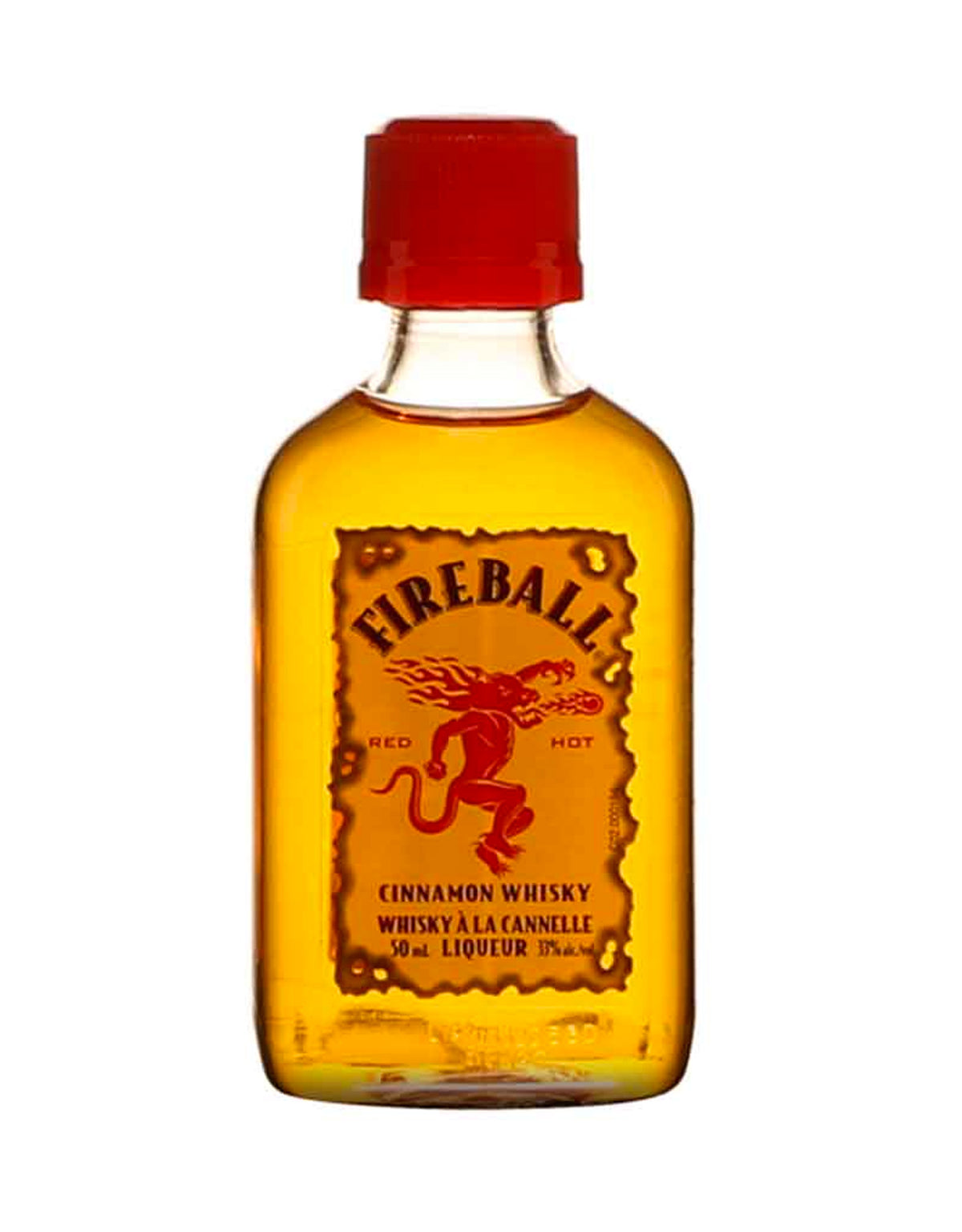 Fireball Cinnamon Whisky - Mini 50 ml - ZYN THE WINE MARKET LTD.