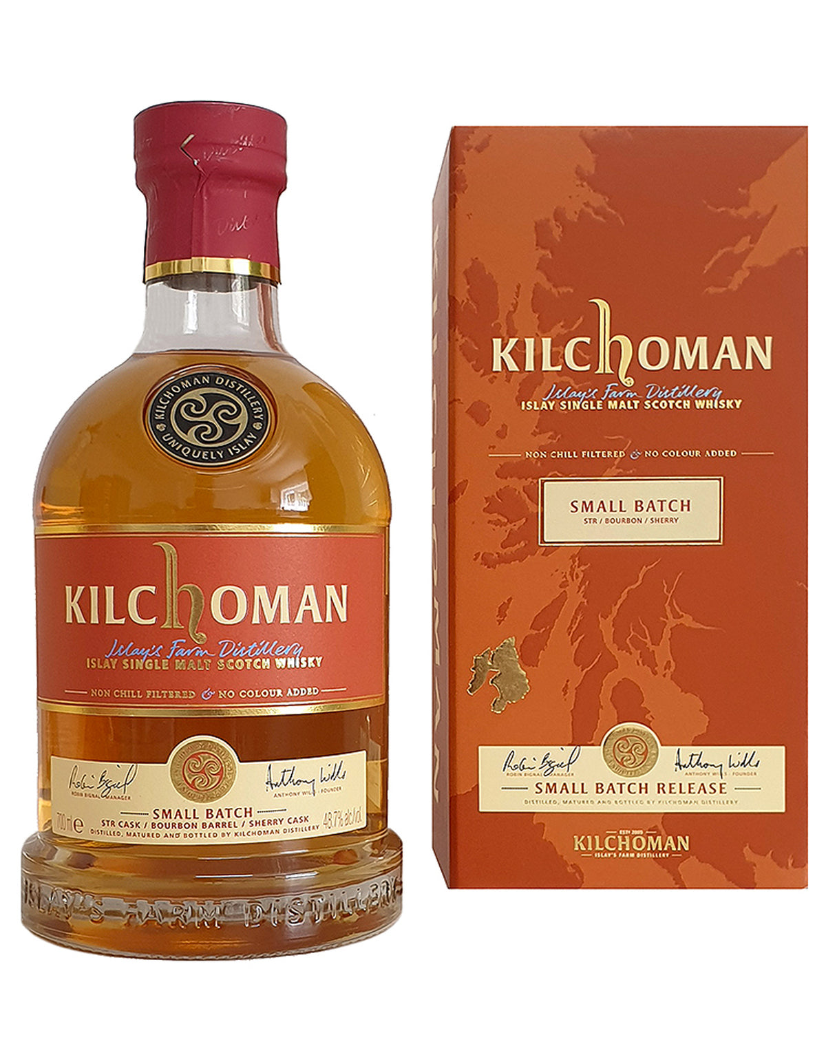 Kilchoman Single Malt Small Batch Release STR Bourbon Sherry - ZYN THE WINE MARKET LTD.