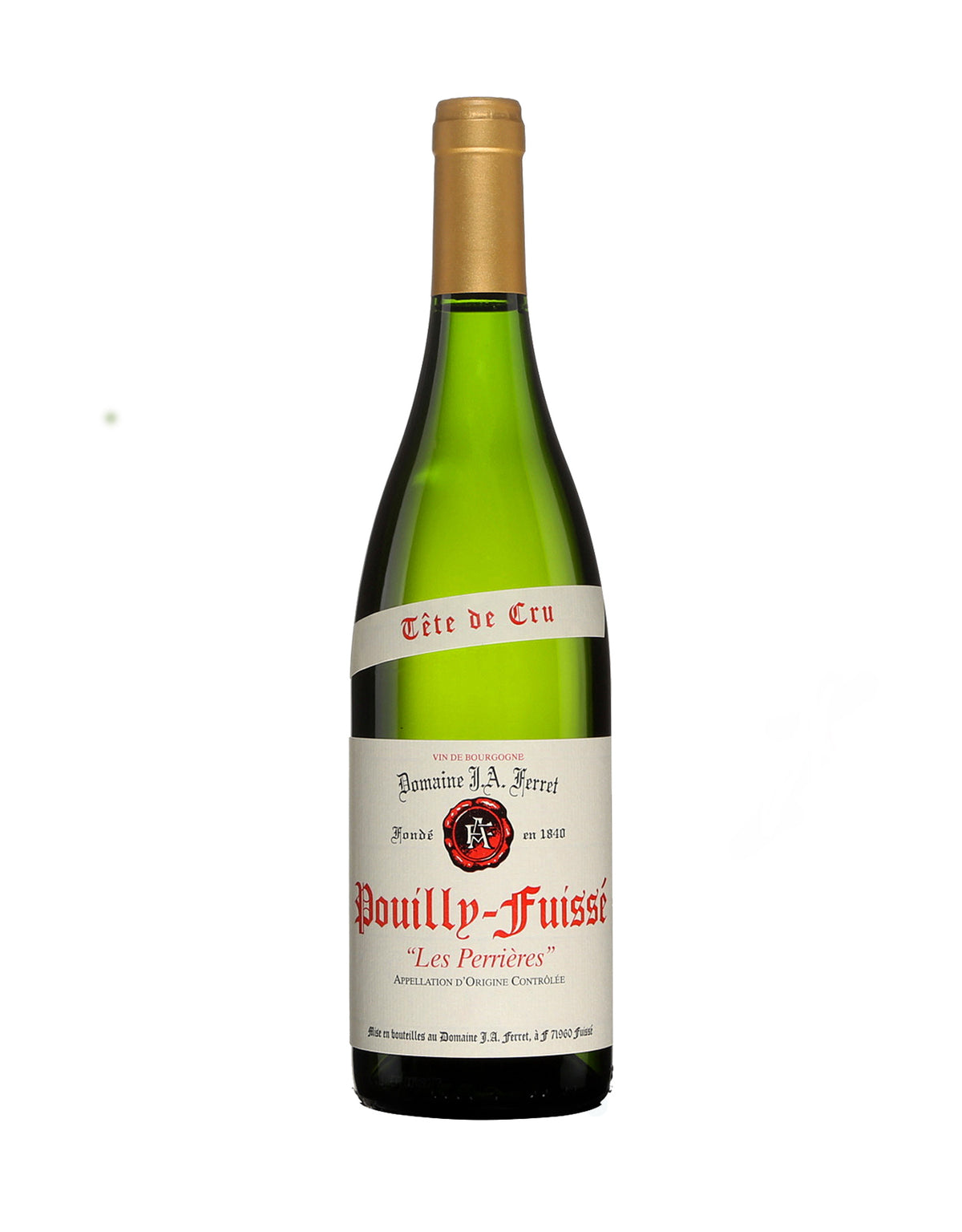 Domaine J.A. Ferret Pouilly Fuisse Tete de Cru 'Les Perrieres' 2019 - ZYN THE WINE MARKET LTD.