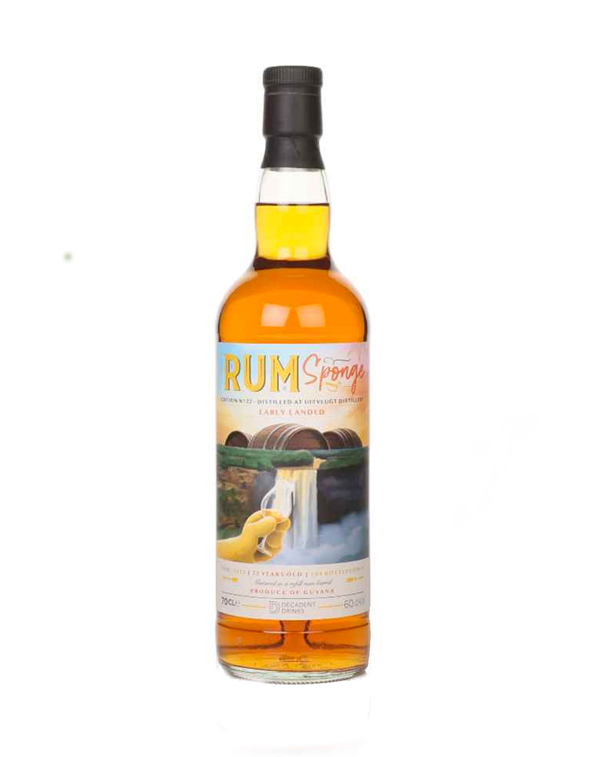 Rum Sponge Uitvlugt Rum 1998 25 Year Old Edition No.22 - ZYN THE WINE MARKET LTD.