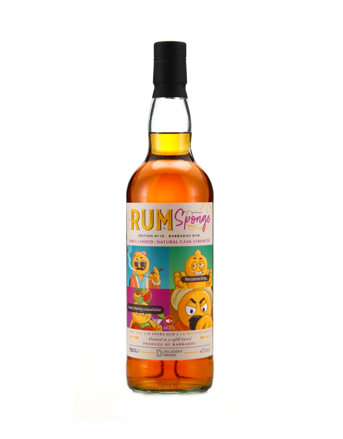 Rum Sponge Barbados 2000 22 Year Old Edition No.18 - ZYN THE WINE MARKET LTD.