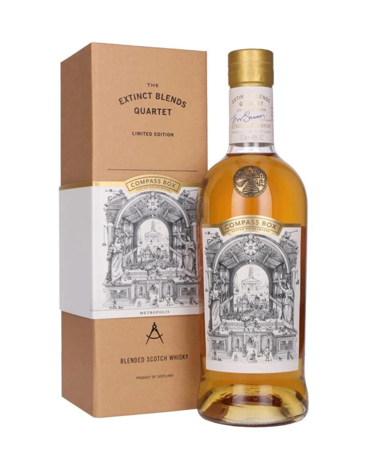 Compass Box Metropolis The Extinct Blends Quartet Whisky - ZYN THE WINE MARKET LTD.