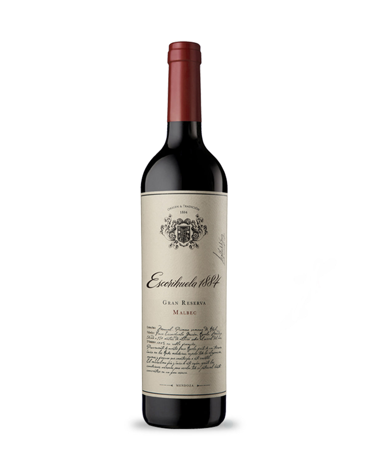 Escorihuela 1884 Gran Reserva Malbec 2021 - ZYN THE WINE MARKET LTD.