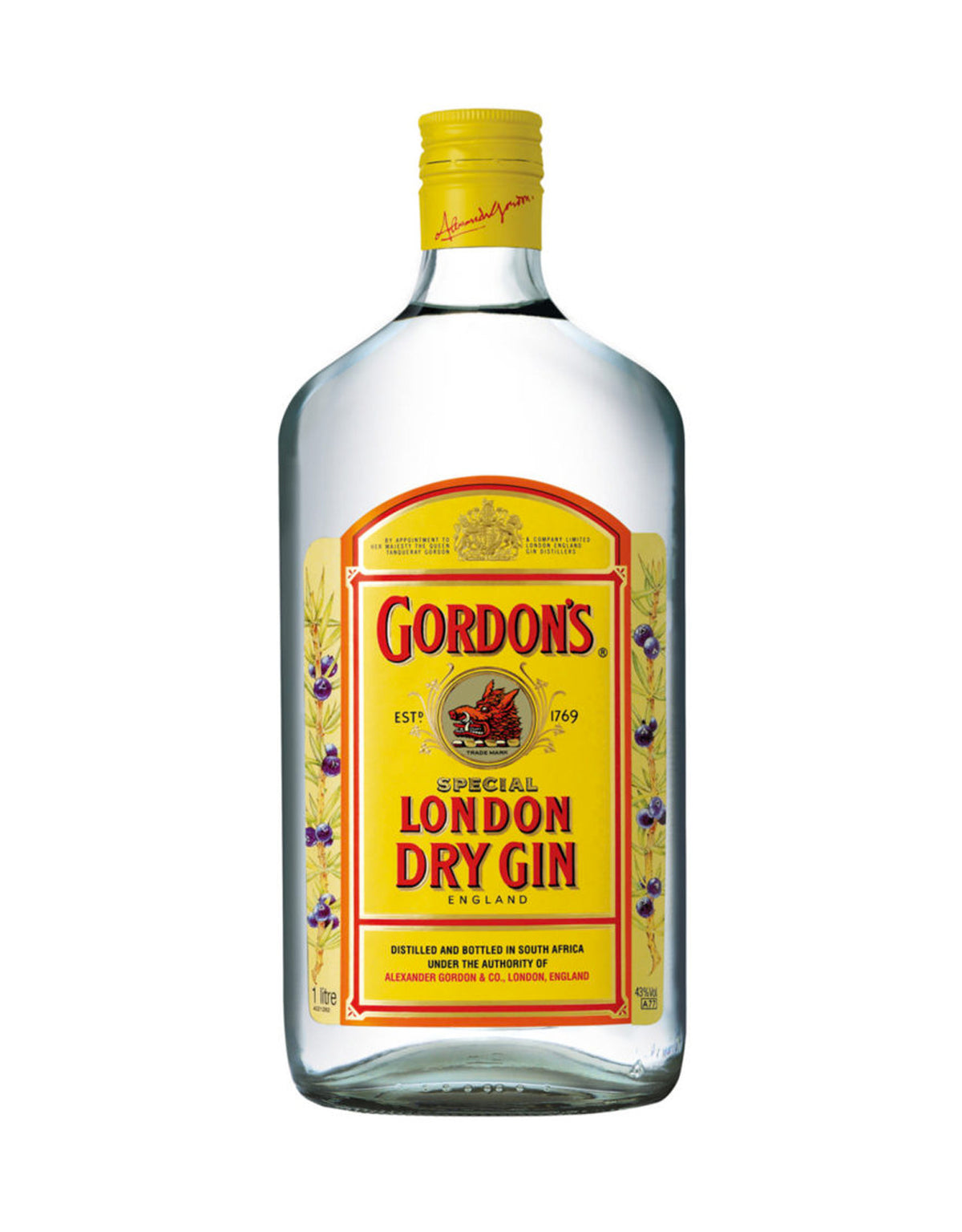Gordon's Gin - 1.75 Litre (Plastic Bottle) - ZYN THE WINE MARKET LTD.