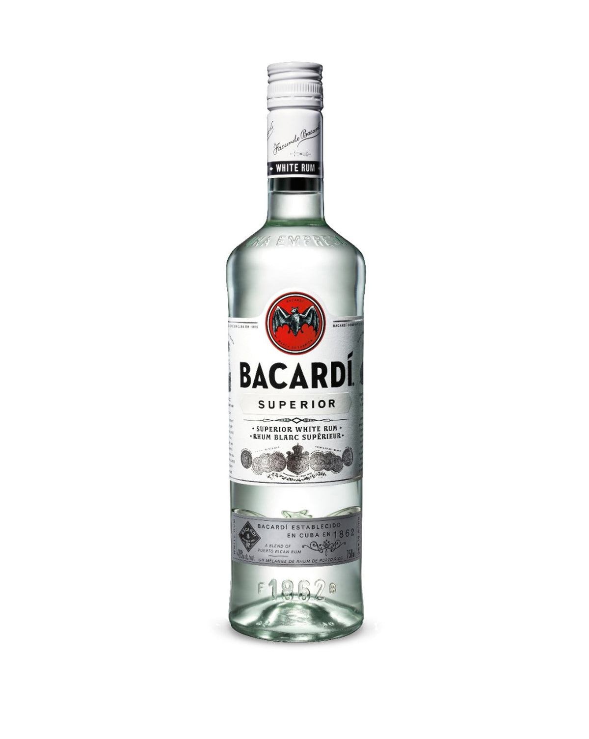 Bacardi White Rum (Glass Bottle) - ZYN THE WINE MARKET LTD.