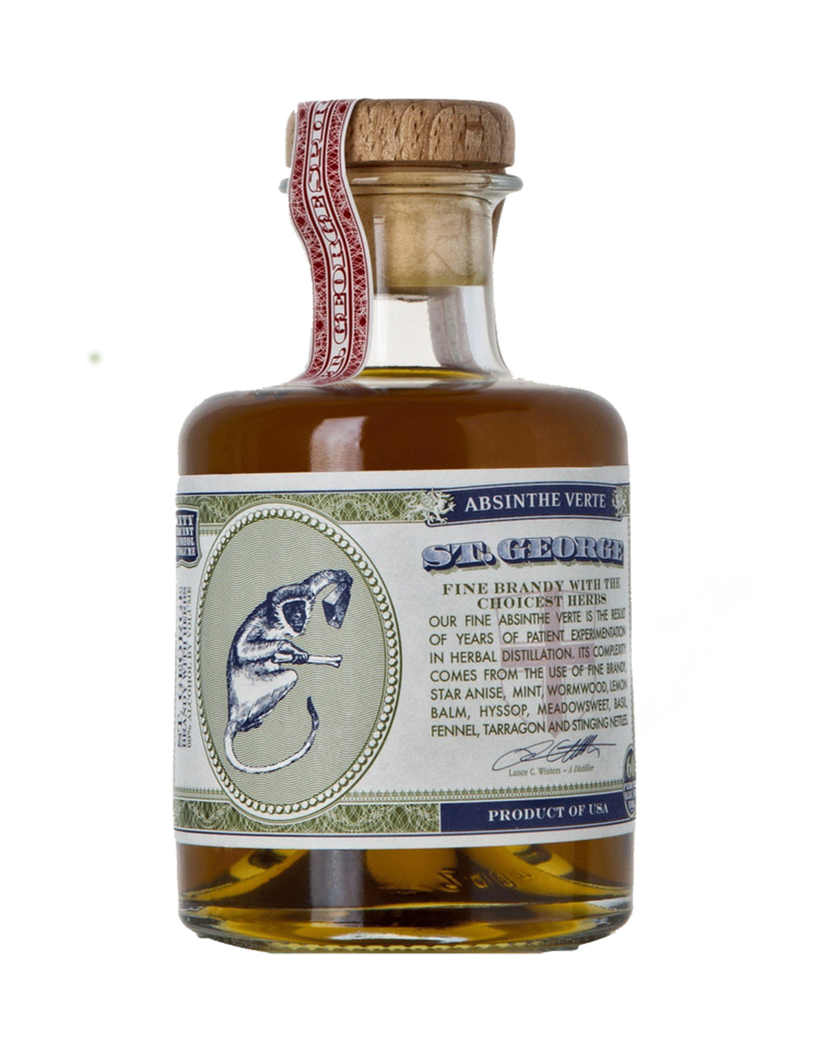 St. George Absinthe Verte - 200 ml - ZYN THE WINE MARKET LTD.