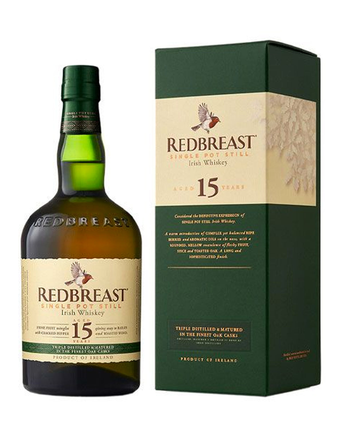 Redbreast 15 Year Old - ZYN THE WINE MARKET LTD.