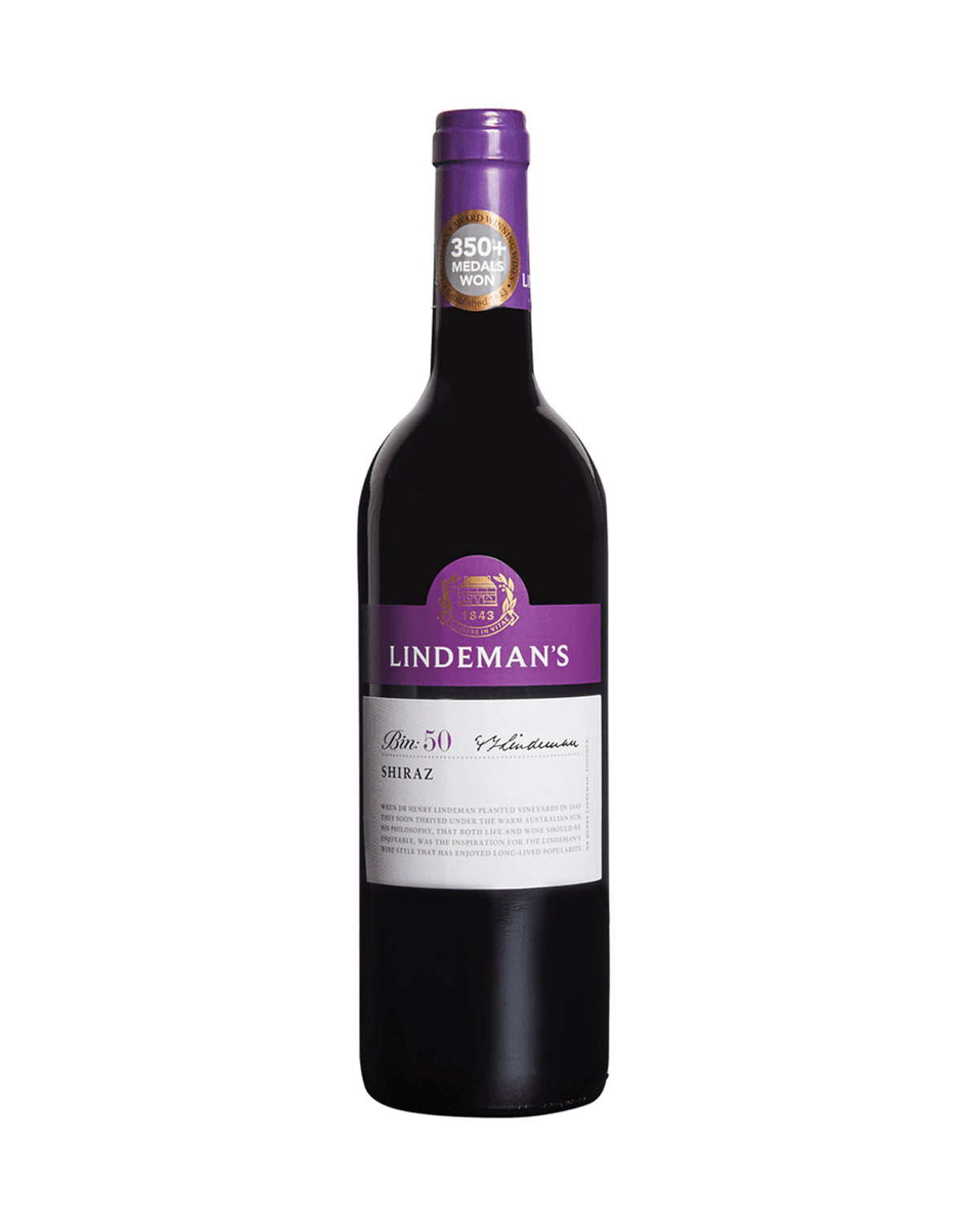 Lindeman's Shiraz Bin 50 - 12 Bottles - ZYN THE WINE MARKET LTD.