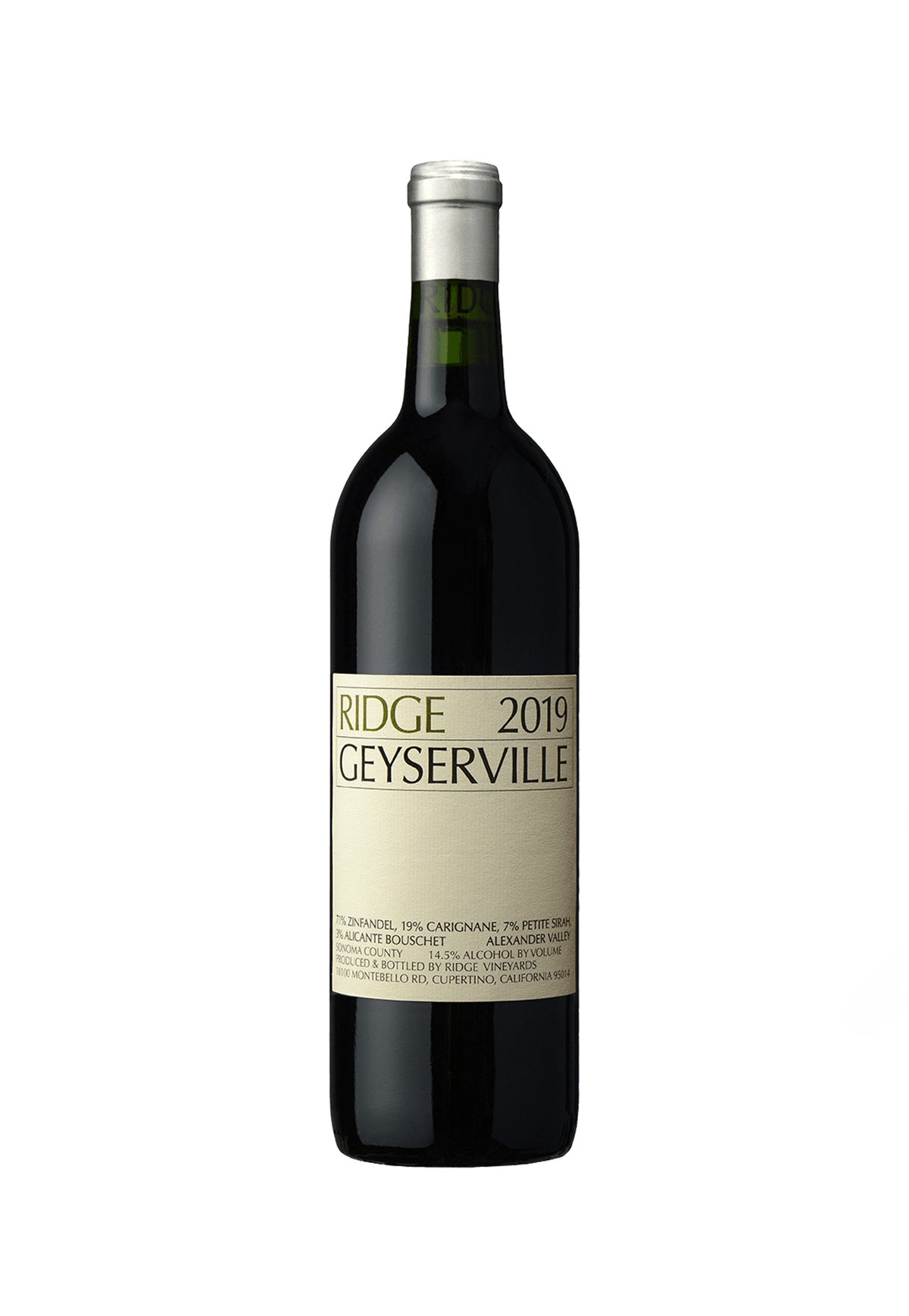 Ridge Vineyards Geyserville 2021 - ZYN THE WINE MARKET LTD.