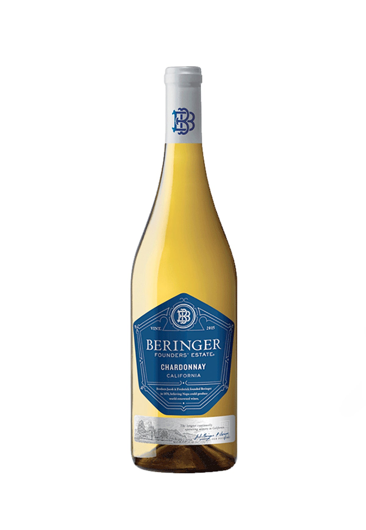 Beringer Chardonnay Founders' Estate - 12 Bottles - ZYN THE WINE MARKET LTD.