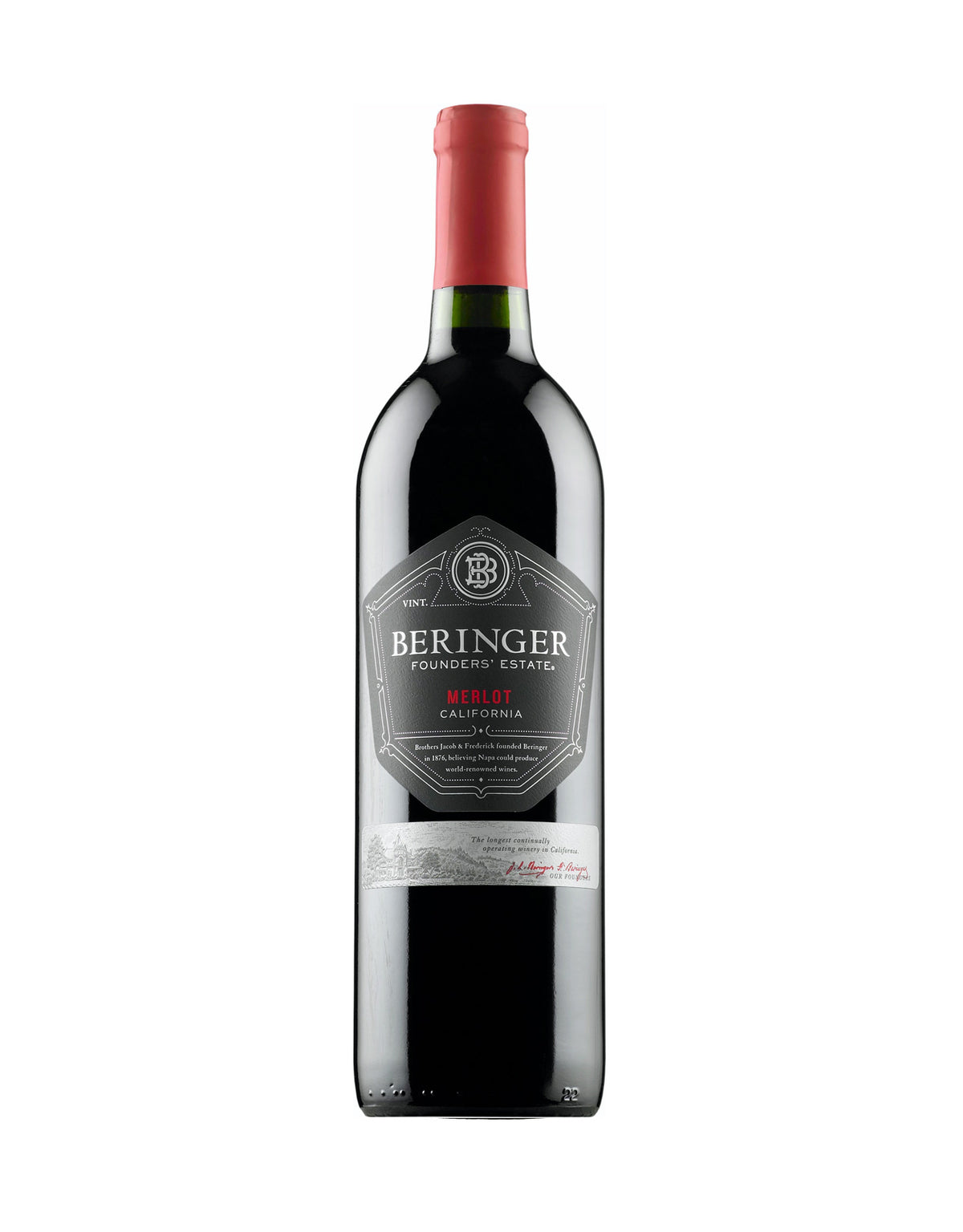 Beringer Merlot Founders' Estate 2020 - ZYN THE WINE MARKET LTD.