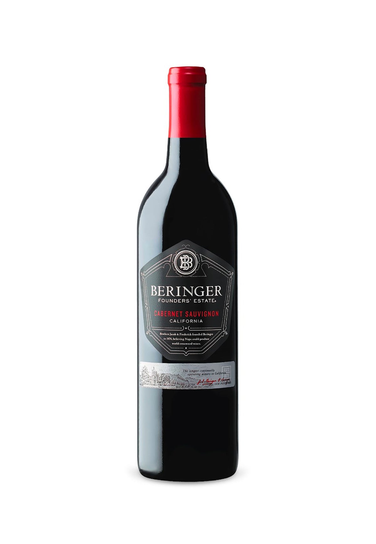 Beringer Cabernet Sauvignon Founders' Estate - 12 Bottles - ZYN THE WINE MARKET LTD.