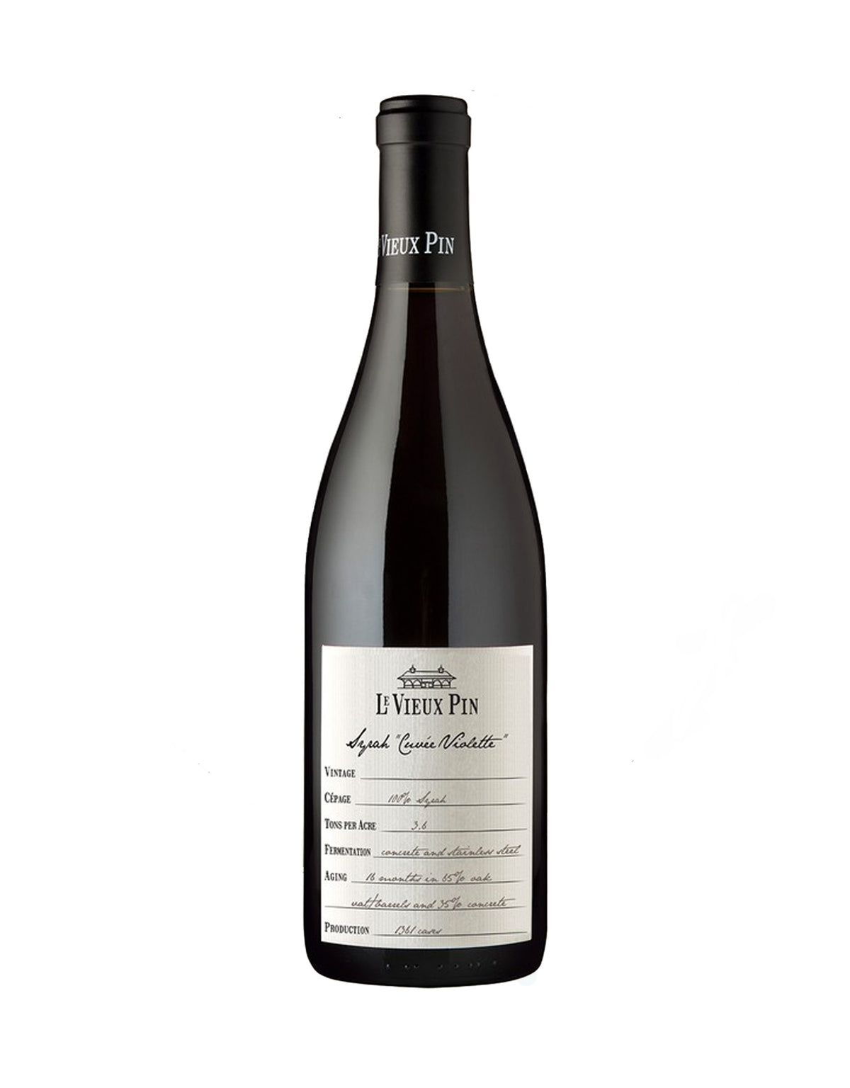 Le Vieux Pin Syrah 'Cuvee Violette' 2021 - ZYN THE WINE MARKET LTD.