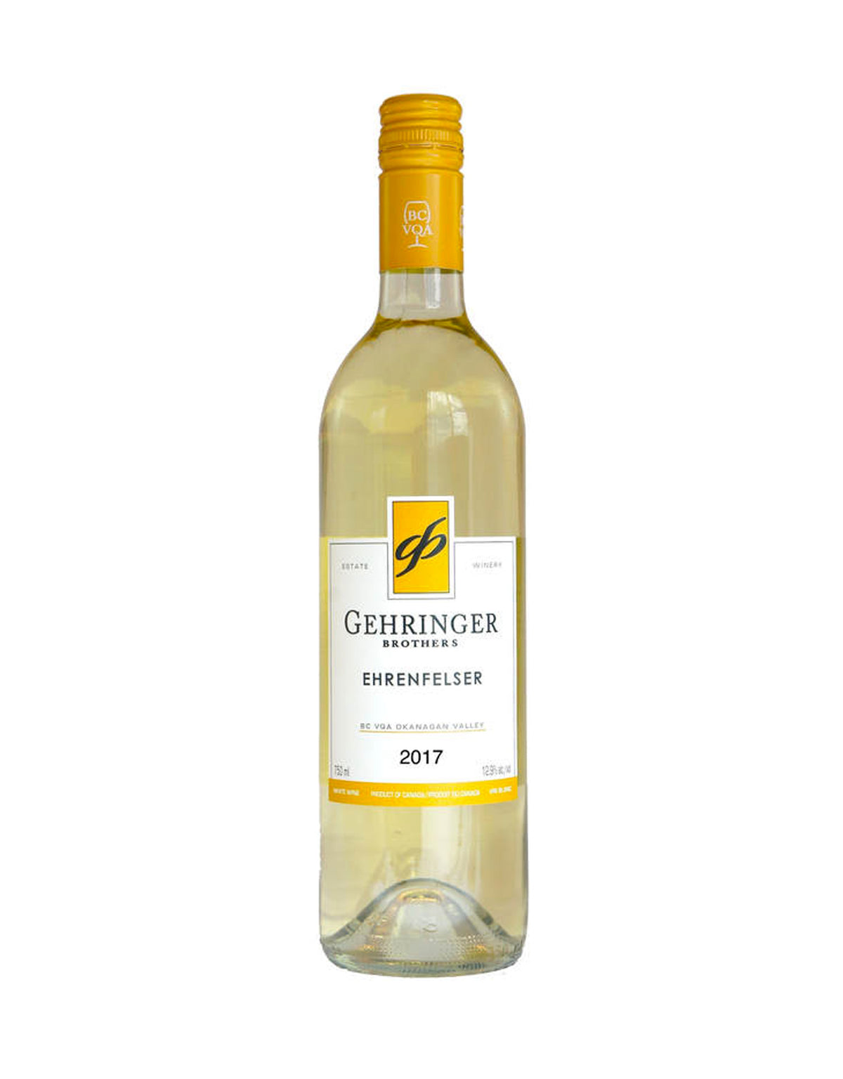Gehringer Brothers Ehrenfelser 2020 - ZYN THE WINE MARKET LTD.