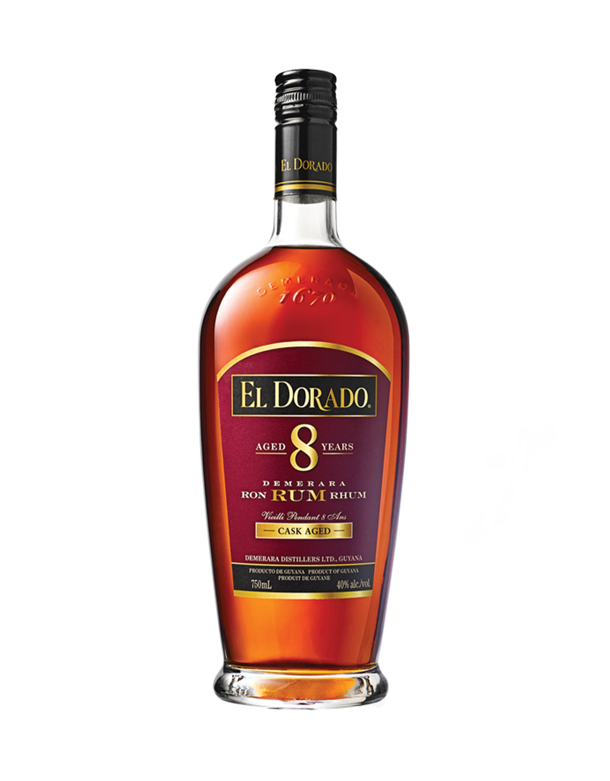 El Dorado 8 Year Old Rum - ZYN THE WINE MARKET LTD.