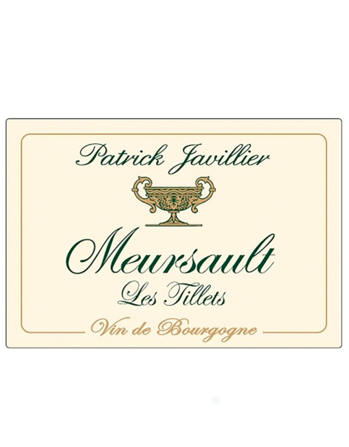 Domaine Patrick Javillier Meursault 'Les Tillets' 2020 - ZYN THE WINE MARKET LTD.