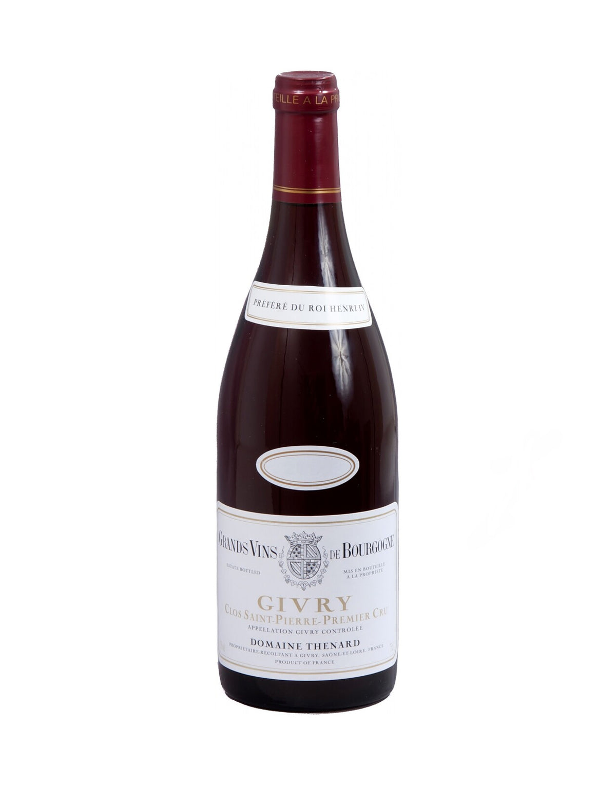 Domaine Thenard Givry Premier Cru Clos Saint Pierre - ZYN THE WINE MARKET LTD.