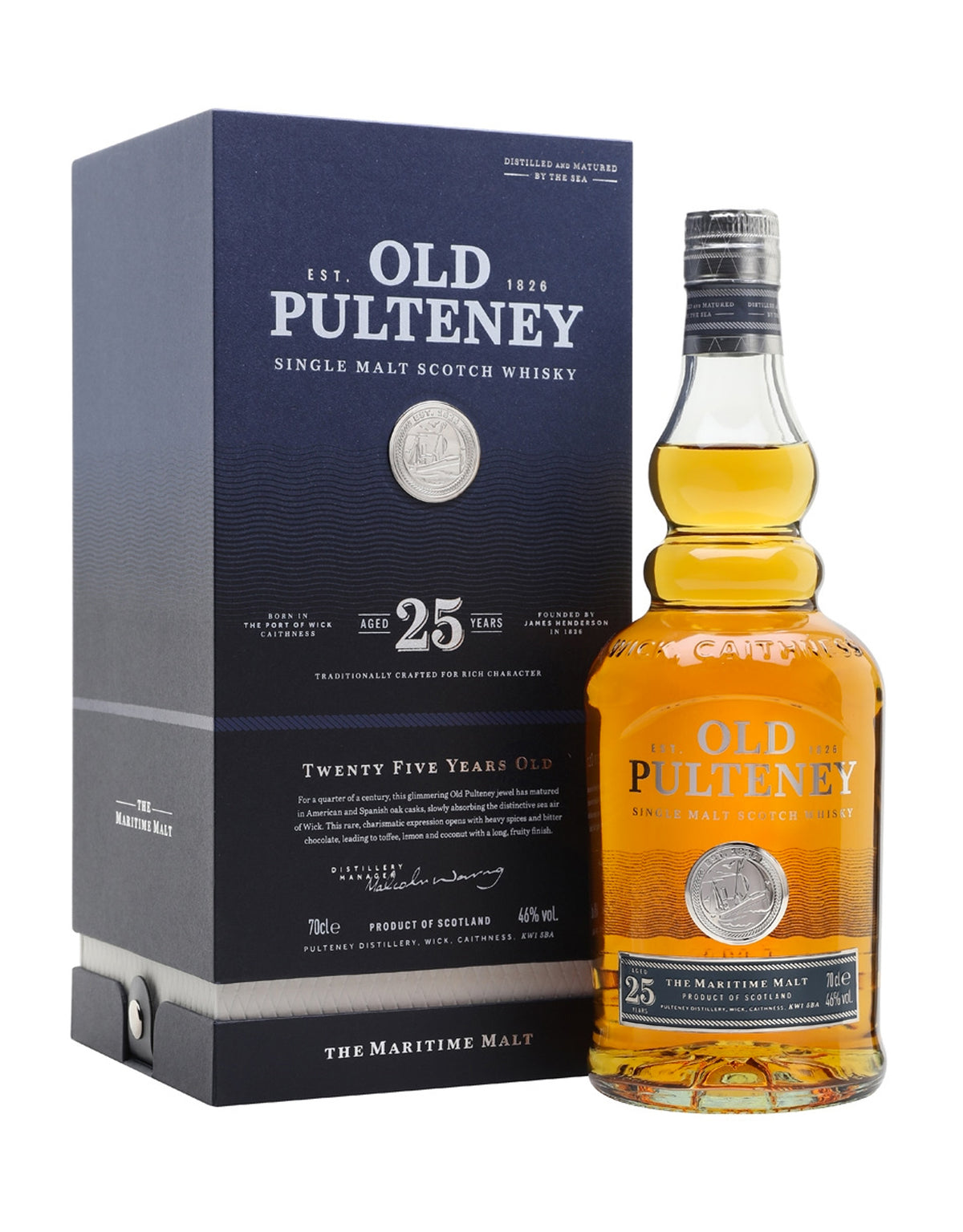 Old Pulteney 25 Year Old - ZYN THE WINE MARKET LTD.