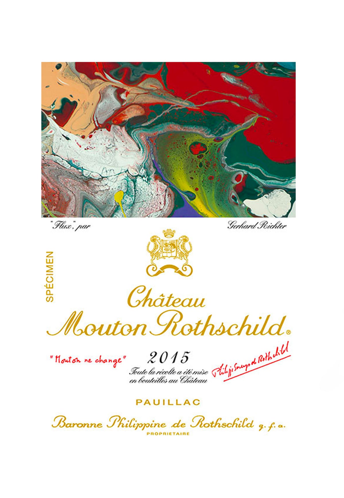 Chateau Mouton Rothschild 2015 - ZYN THE WINE MARKET LTD.
