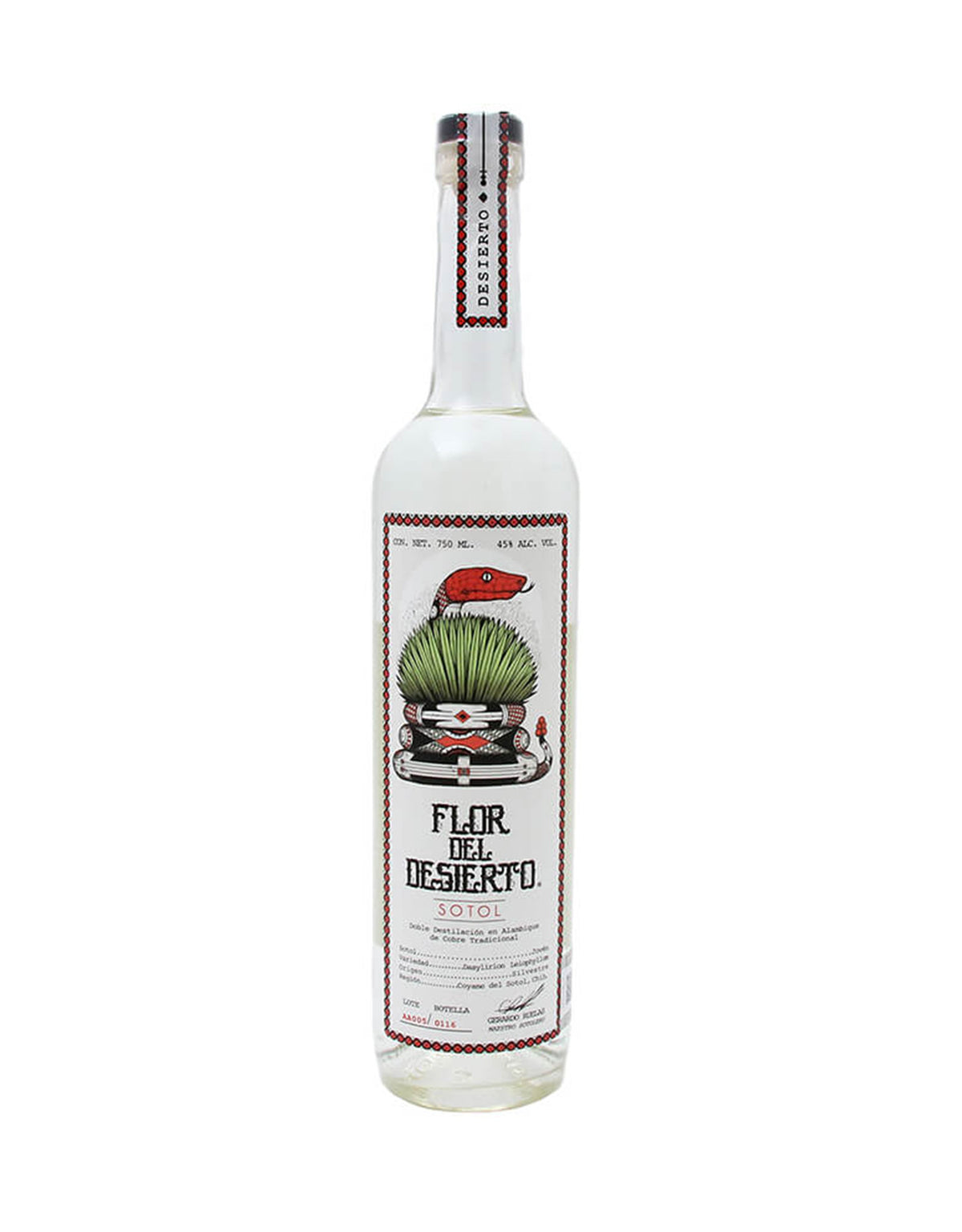 Flor Del Desierto 'Desierto' Sotol - ZYN THE WINE MARKET LTD.