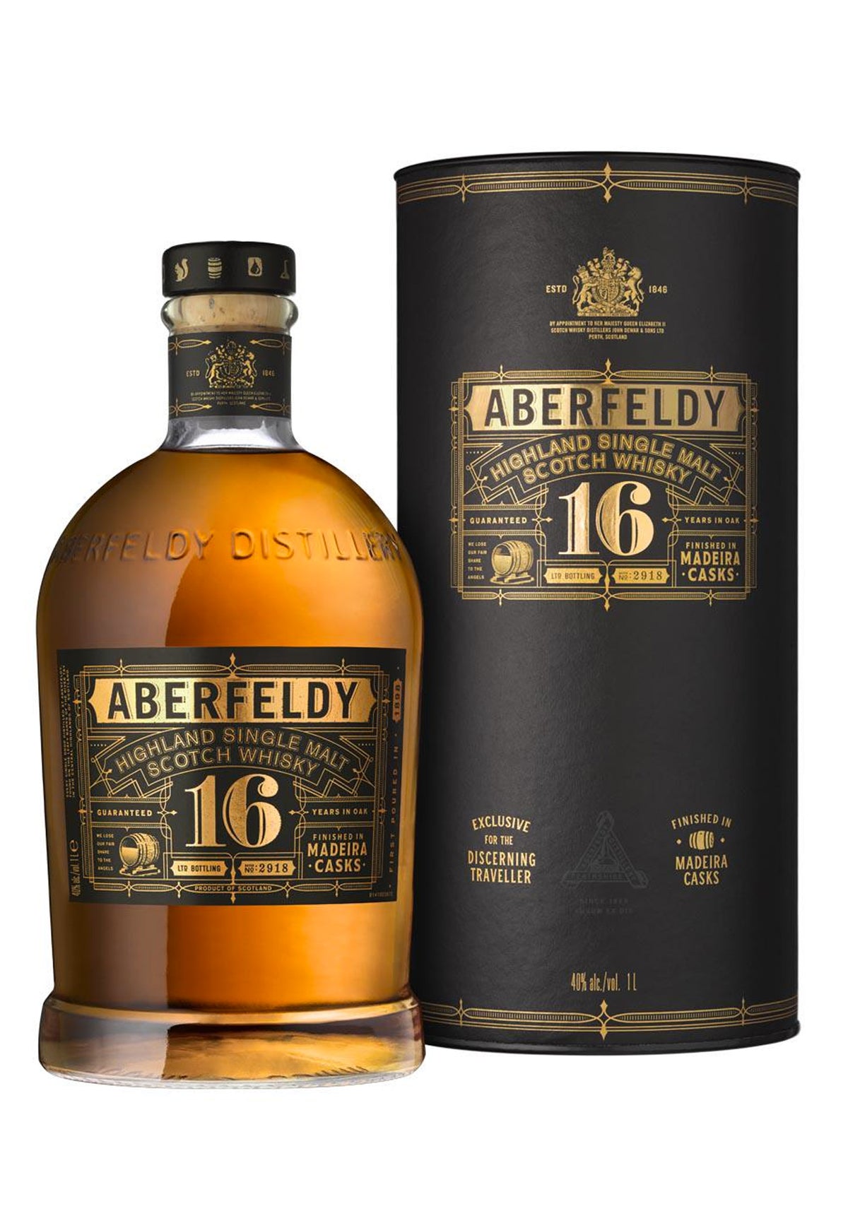Aberfeldy 16 Year Old Madeira Cask - 1 Litre - ZYN THE WINE MARKET LTD.