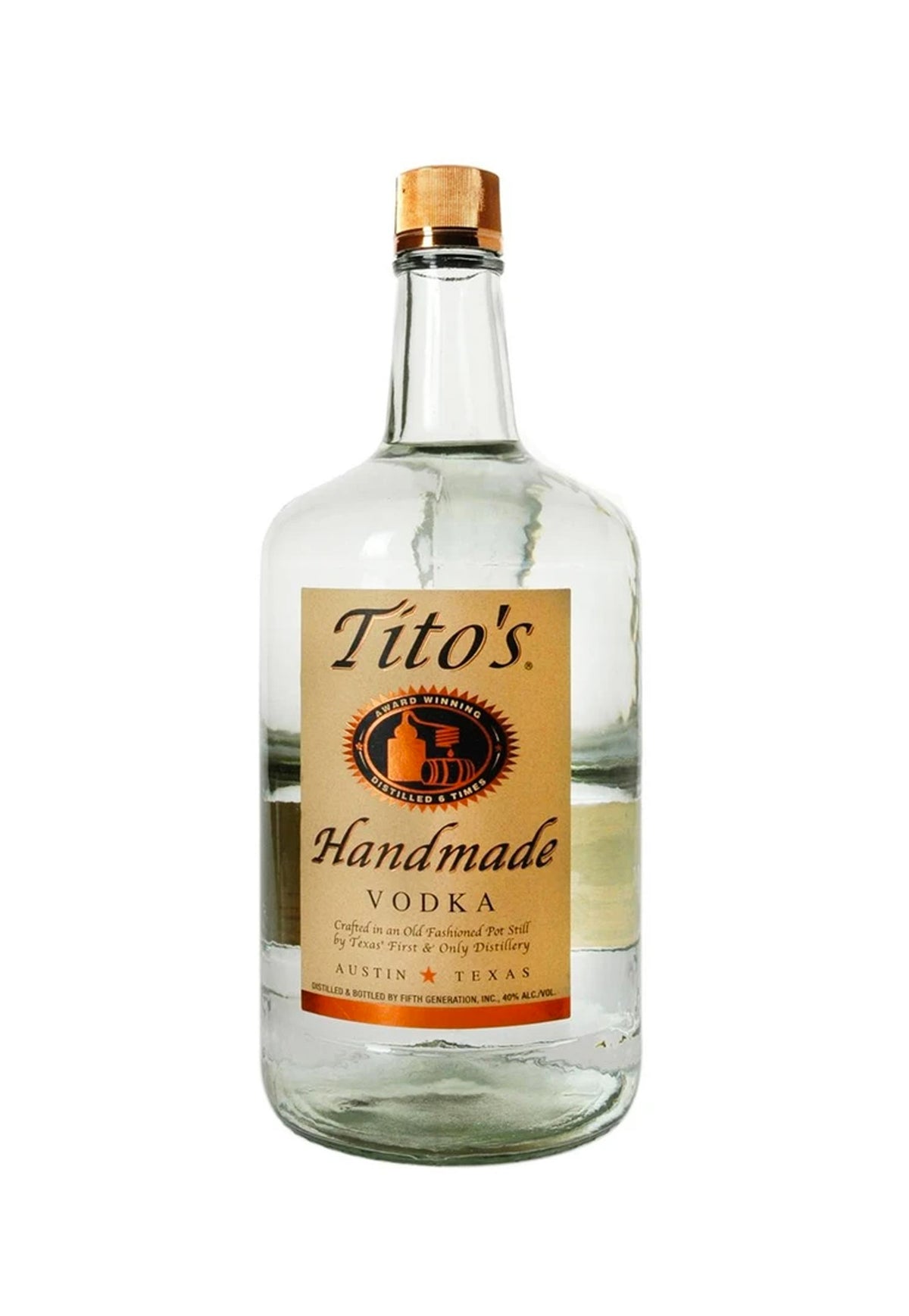 Tito's Handmade Vodka - 3 Litre Bottle - ZYN THE WINE MARKET LTD.