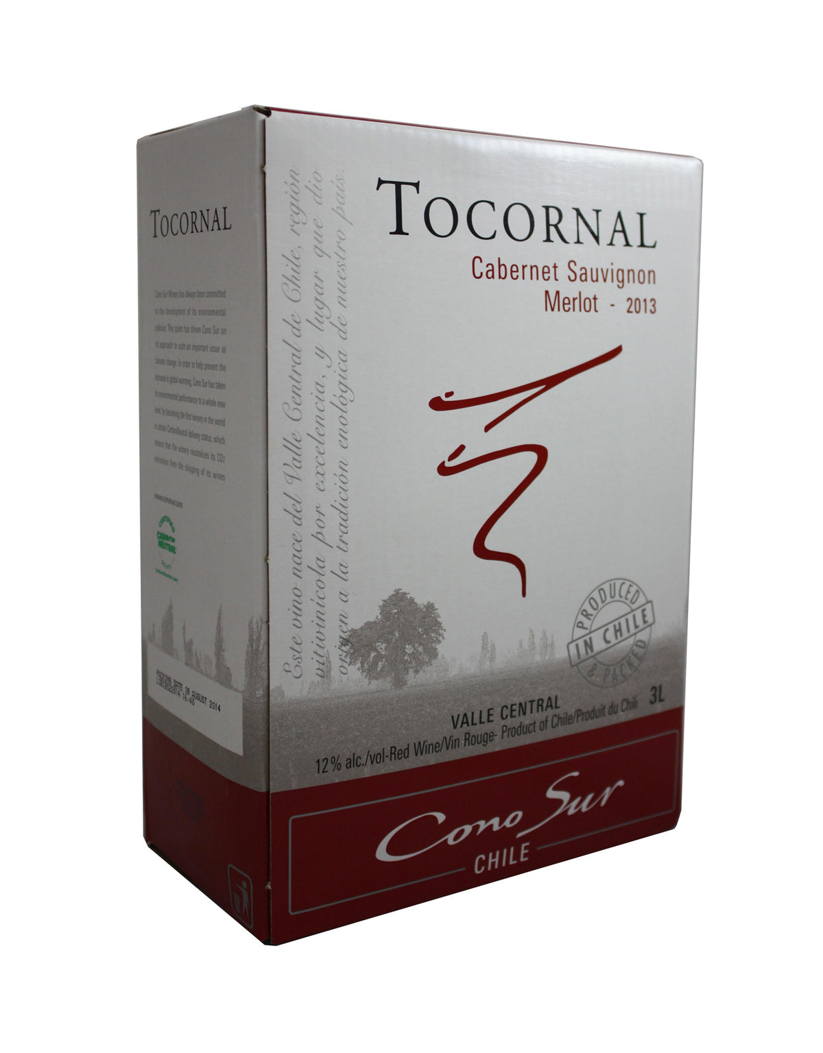 Tocornal Cabernet - Merlot - 3 Litre Box - ZYN THE WINE MARKET LTD.