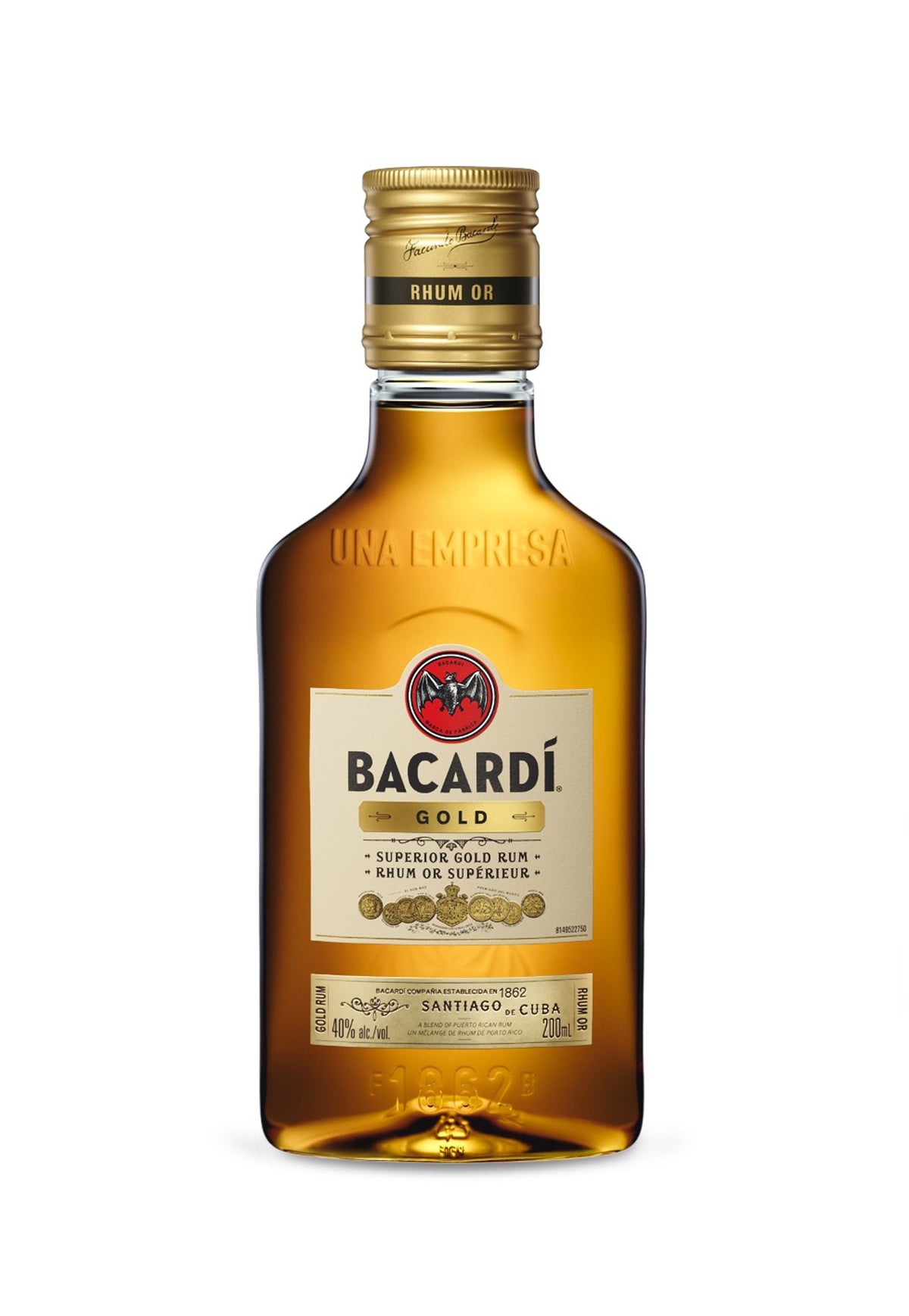 Bacardi Gold Rum - 200 ml - ZYN THE WINE MARKET LTD.