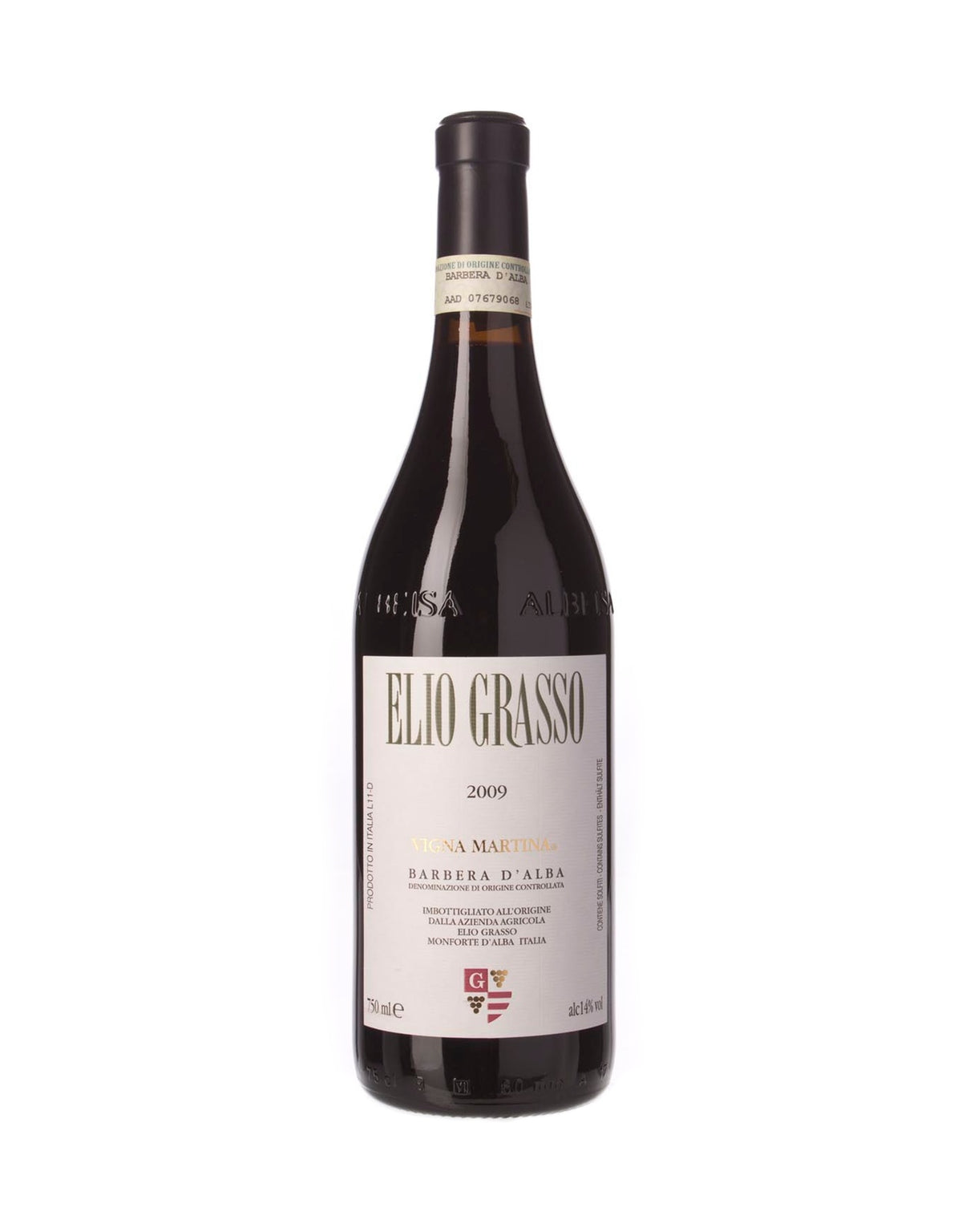 Elio Grasso Barbera D'Alba Vigna Martina 2019 - ZYN THE WINE MARKET LTD.
