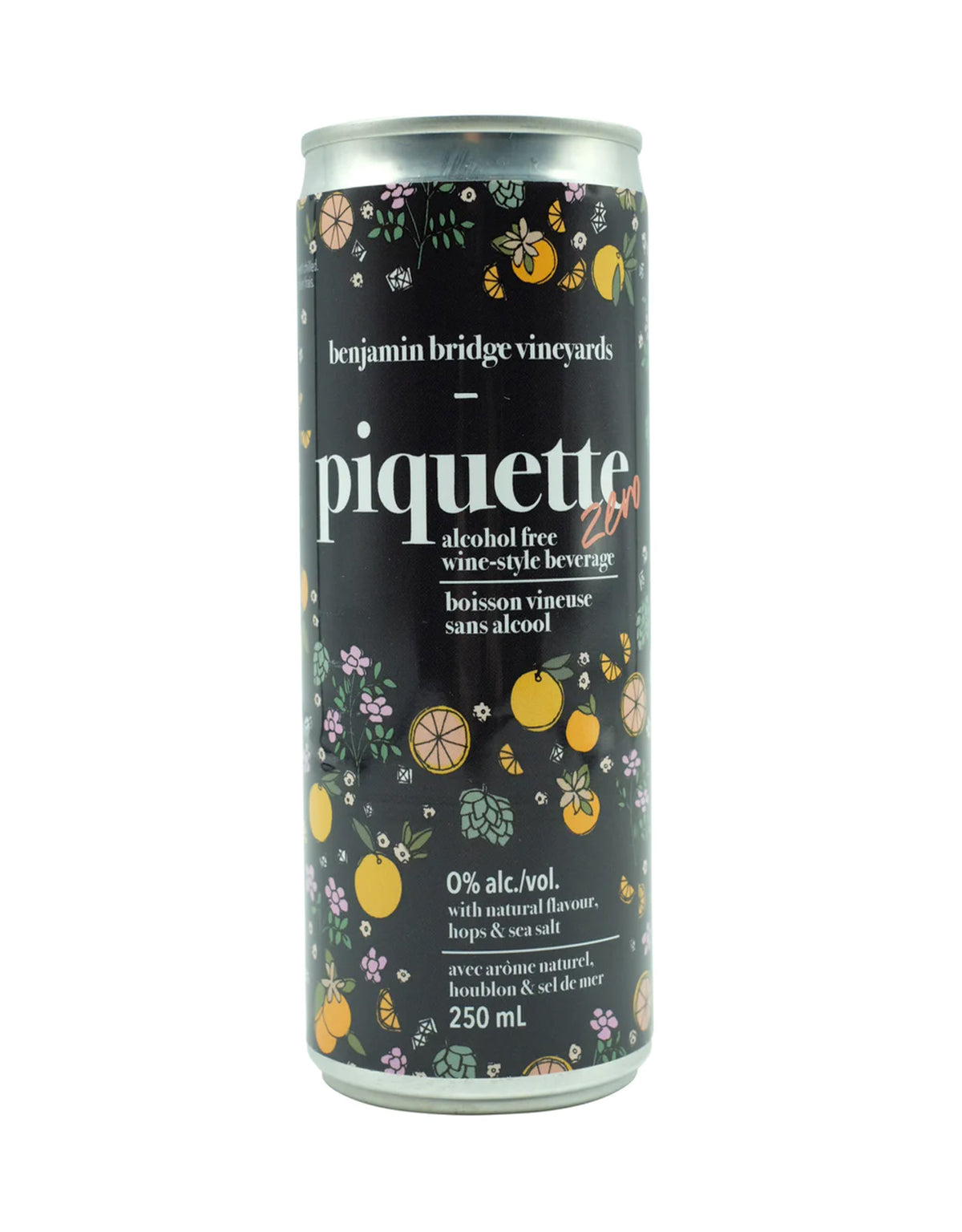 Benjamin Bridge Piquette Zero (Non Alcoholic) 250 ml - 24 Cans - ZYN THE WINE MARKET LTD.