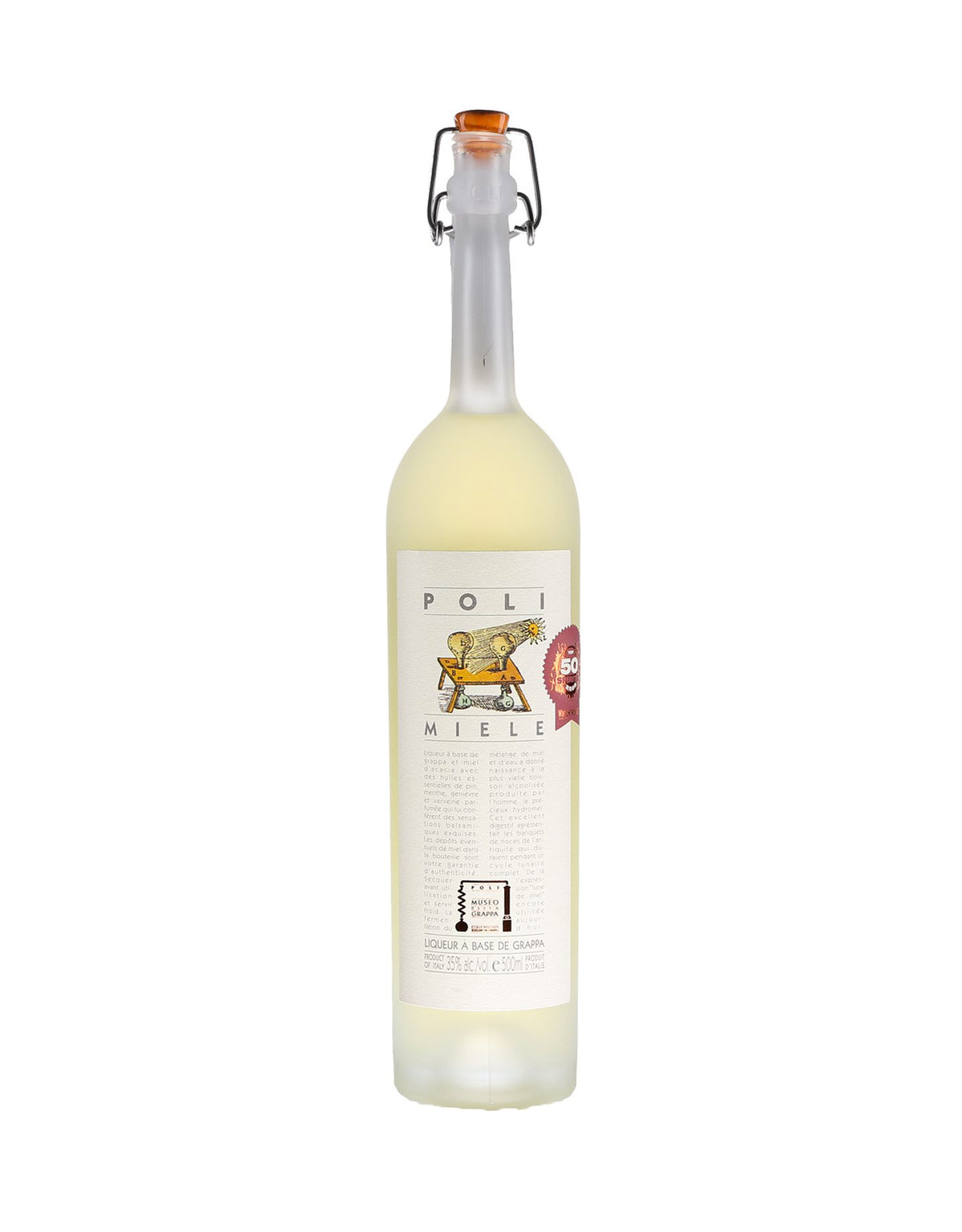 Poli 'Miele' Grappa Based Liqueur - 500 ml - ZYN THE WINE MARKET LTD.
