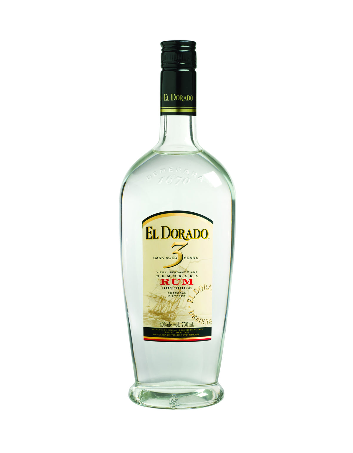 El Dorado 3 Year Old White Rum - ZYN THE WINE MARKET LTD.