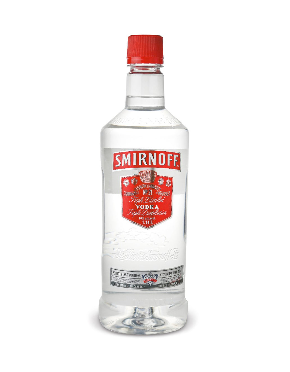Smirnoff Vodka - 1.14 Litre Bottle (Plastic Bottle) - ZYN THE WINE MARKET LTD.