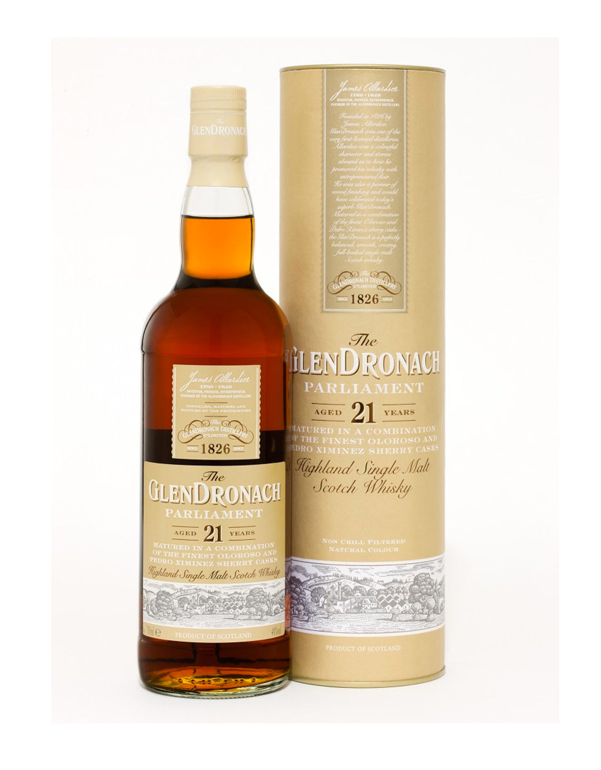 Glendronach 21 Year Old Parliament - ZYN THE WINE MARKET LTD.