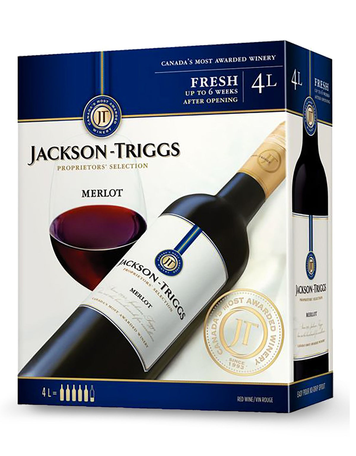 Jackson Triggs Merlot Proprietors' Selection - 4 Litre Box - ZYN THE WINE MARKET LTD.