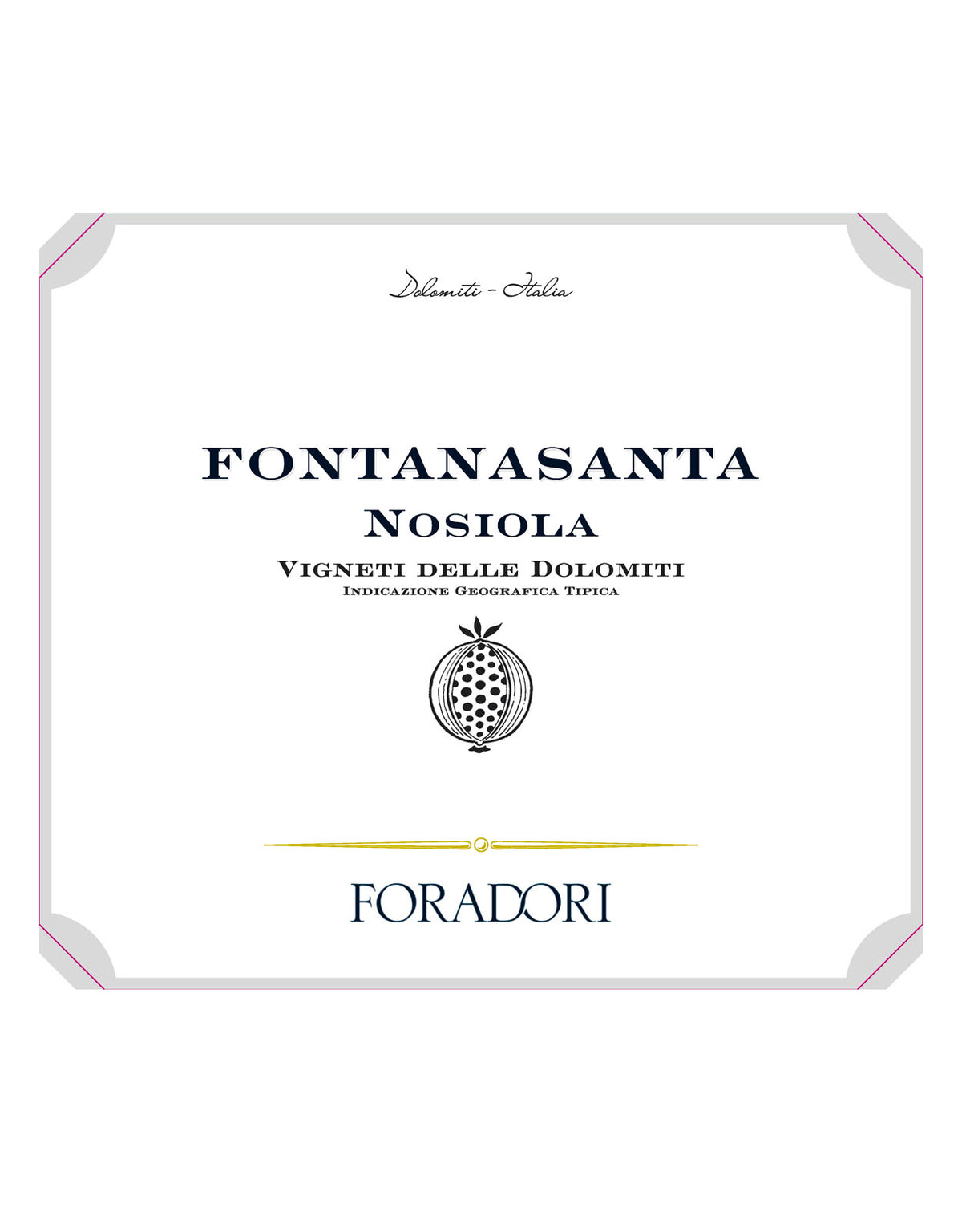 Foradori Fontanasanta Nosiola Vigneti delle Dolomiti IGT 2021 - ZYN THE WINE MARKET LTD.