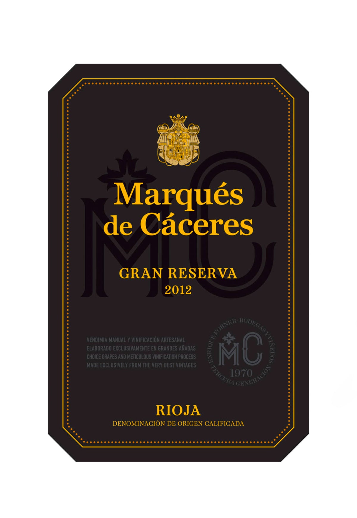 Marques de Caceres Rioja Gran Reserva 2016 - ZYN THE WINE MARKET LTD.