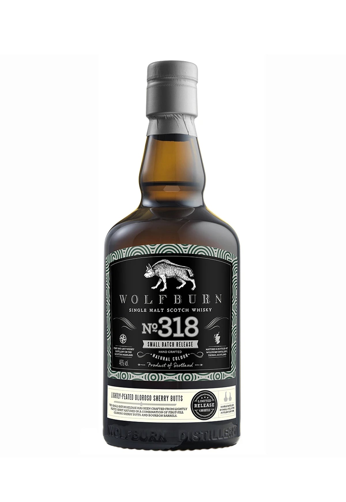 Wolfburn Small Batch No. 318 Lightly Peated Oloroso Sherry Butt - ZYN THE WINE MARKET LTD.