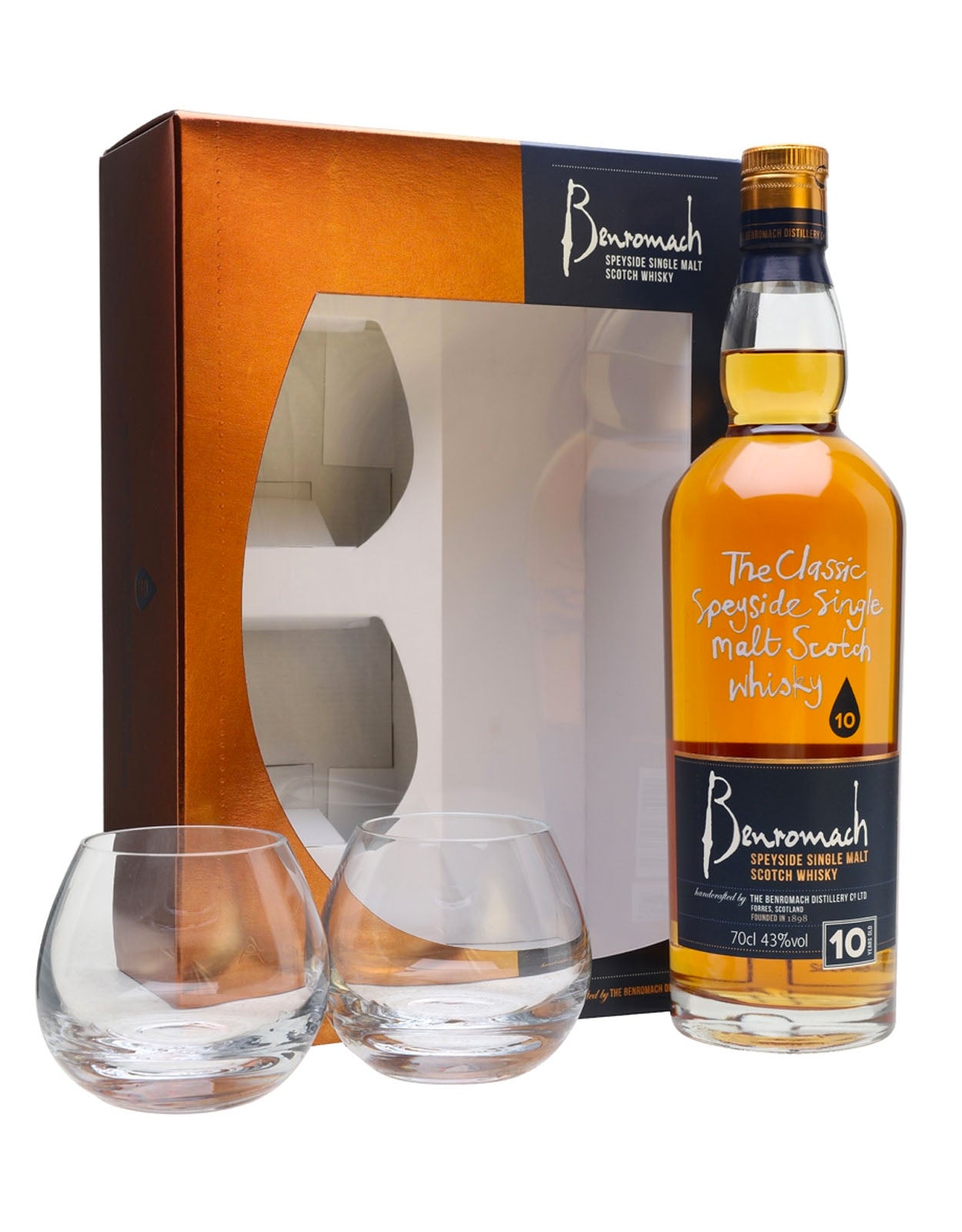 Benromach 10 Year Old  - Gift Pack (2 Glasses)