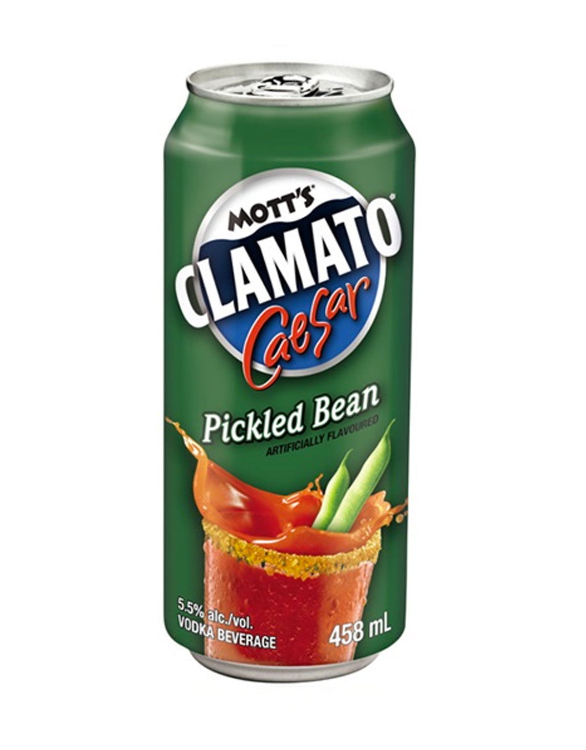 Mott's Clamato Caesar Pickled Bean 458 ml - 24 Cans - ZYN THE WINE MARKET LTD.