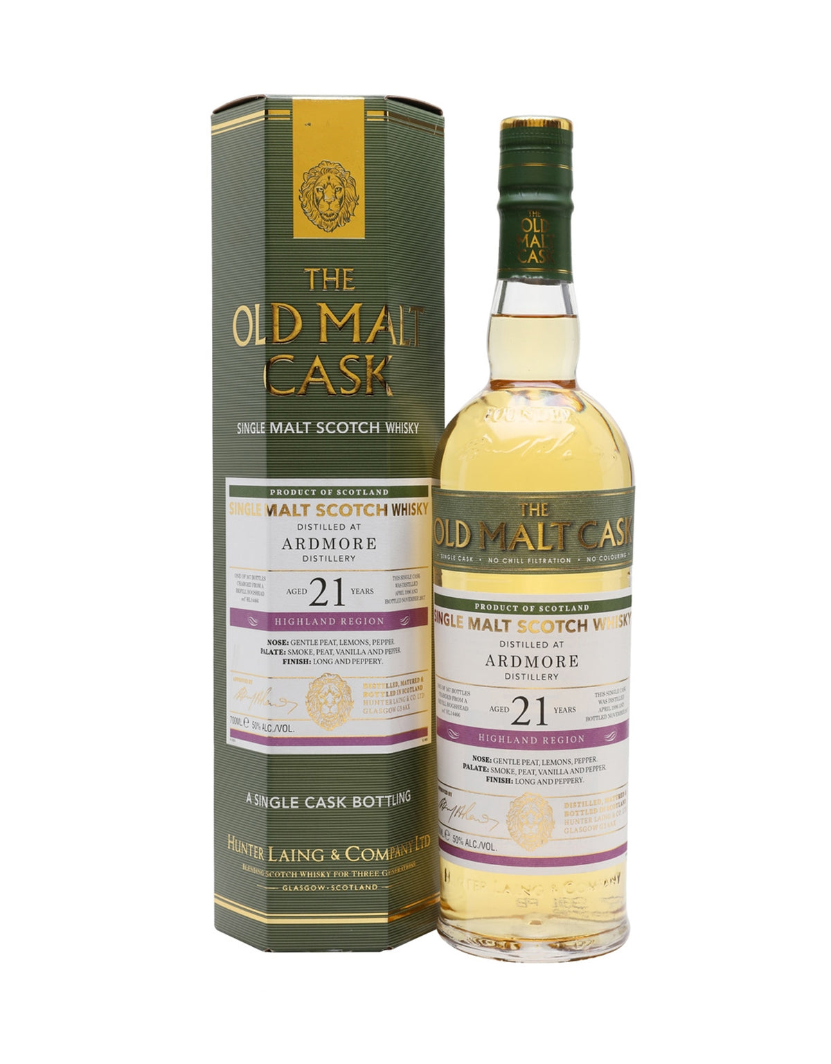 The Old Malt Cask Ardmore 21 Year Old - ZYN THE WINE MARKET LTD.