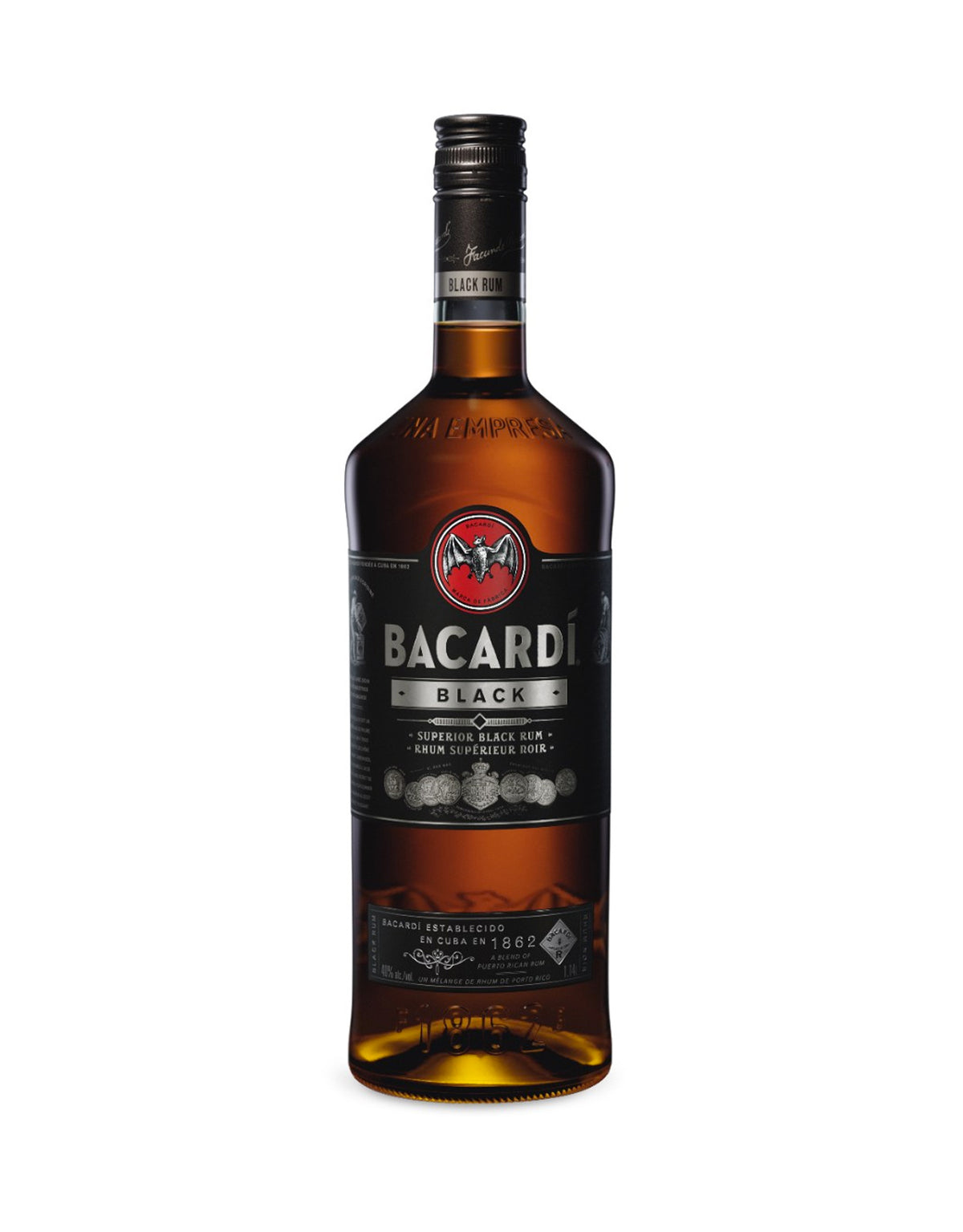 Bacardi Black Rum - 1.14 Litre Bottle - ZYN THE WINE MARKET LTD.