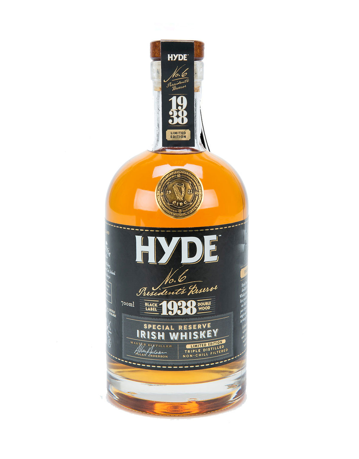 Hyde 1938 No. 6 Irish Whiskey - ZYN THE WINE MARKET LTD.