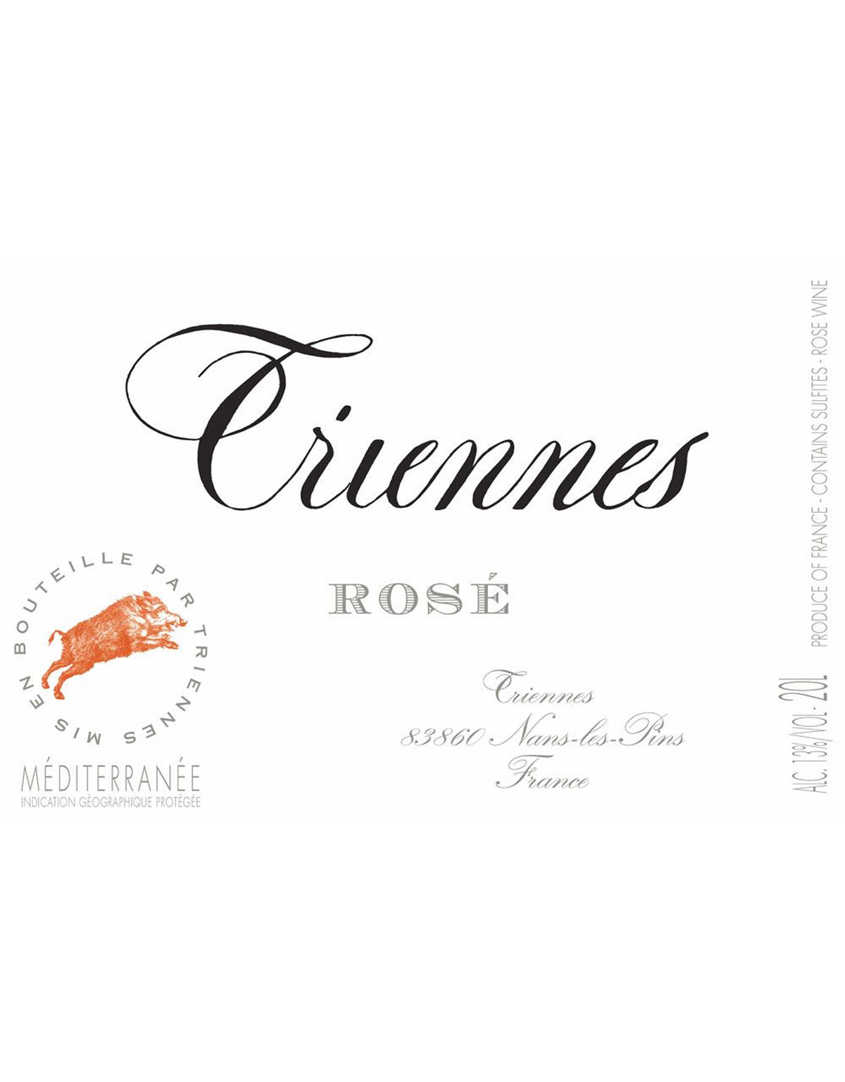 Triennes Rose Mediterranee 2023 - ZYN THE WINE MARKET LTD.