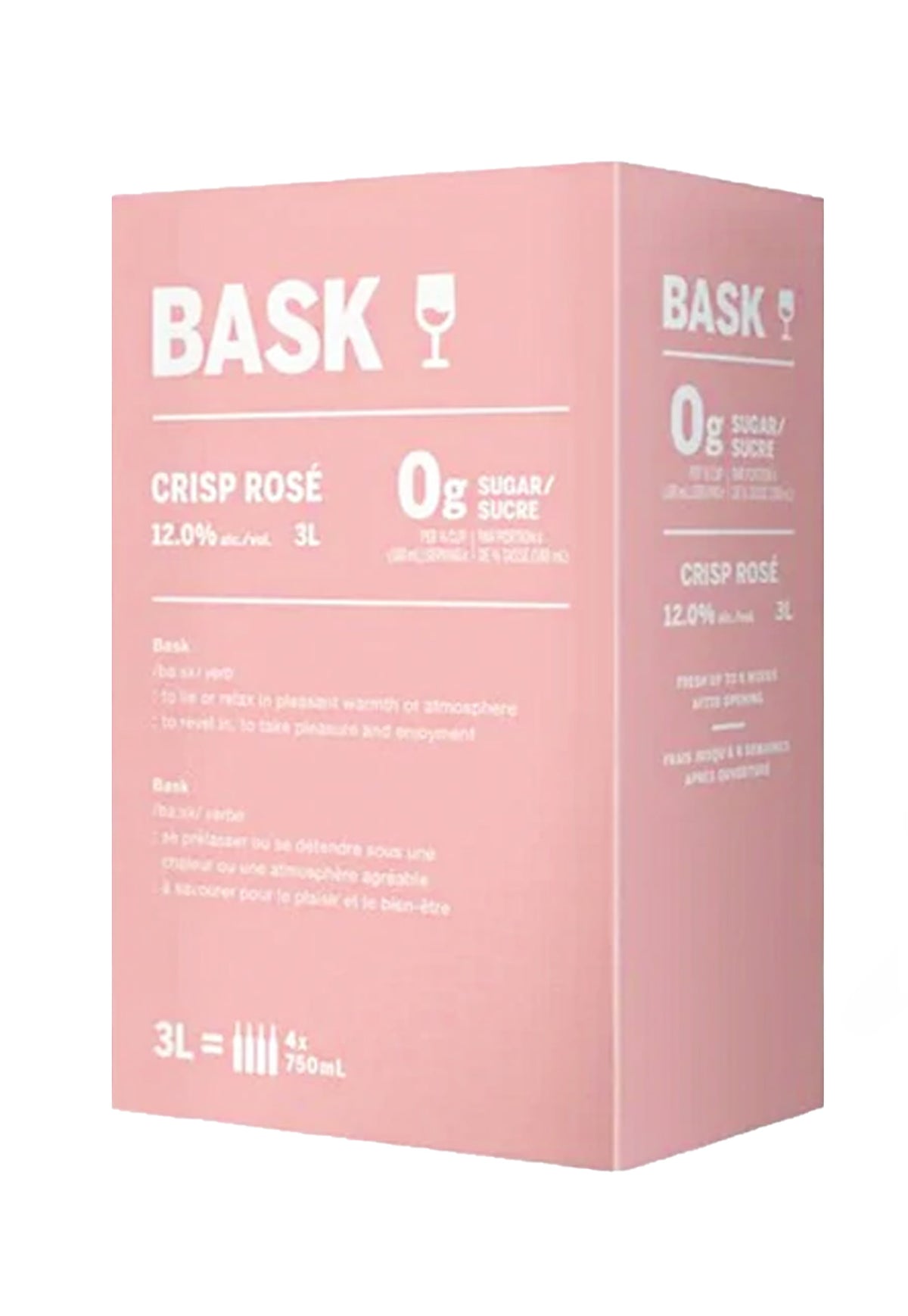 Bask Crisp Rose (NV) - 3 Litre Box - ZYN THE WINE MARKET LTD.