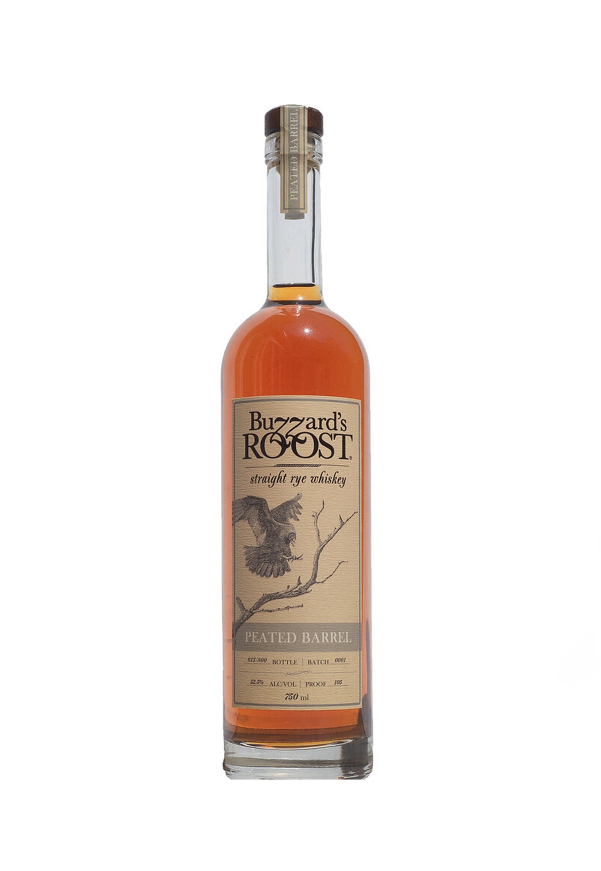 Buzzard's Roost Peated Barrel Rye - ZYN THE WINE MARKET LTD.