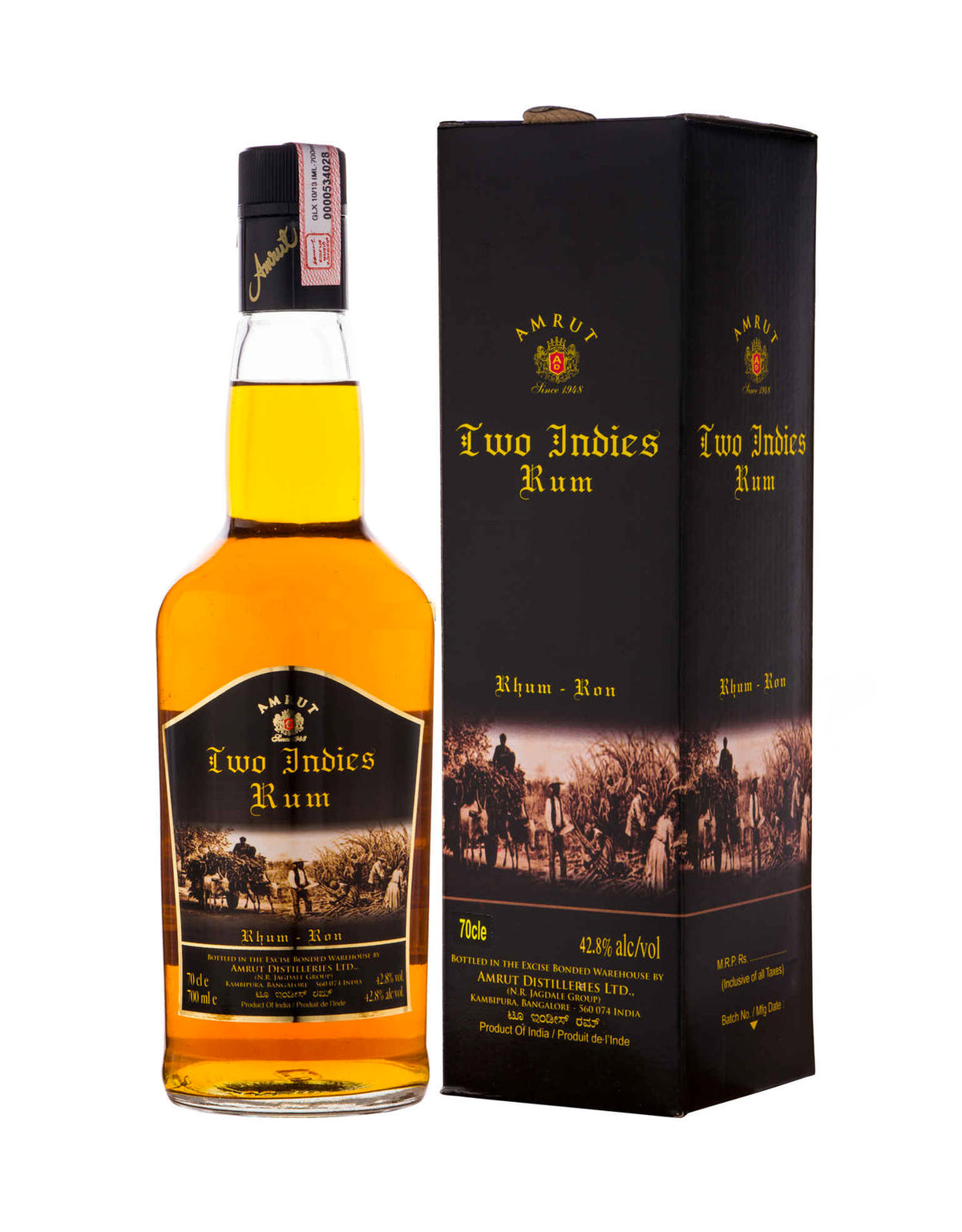 Amrut Two Indies Rum - ZYN THE WINE MARKET LTD.