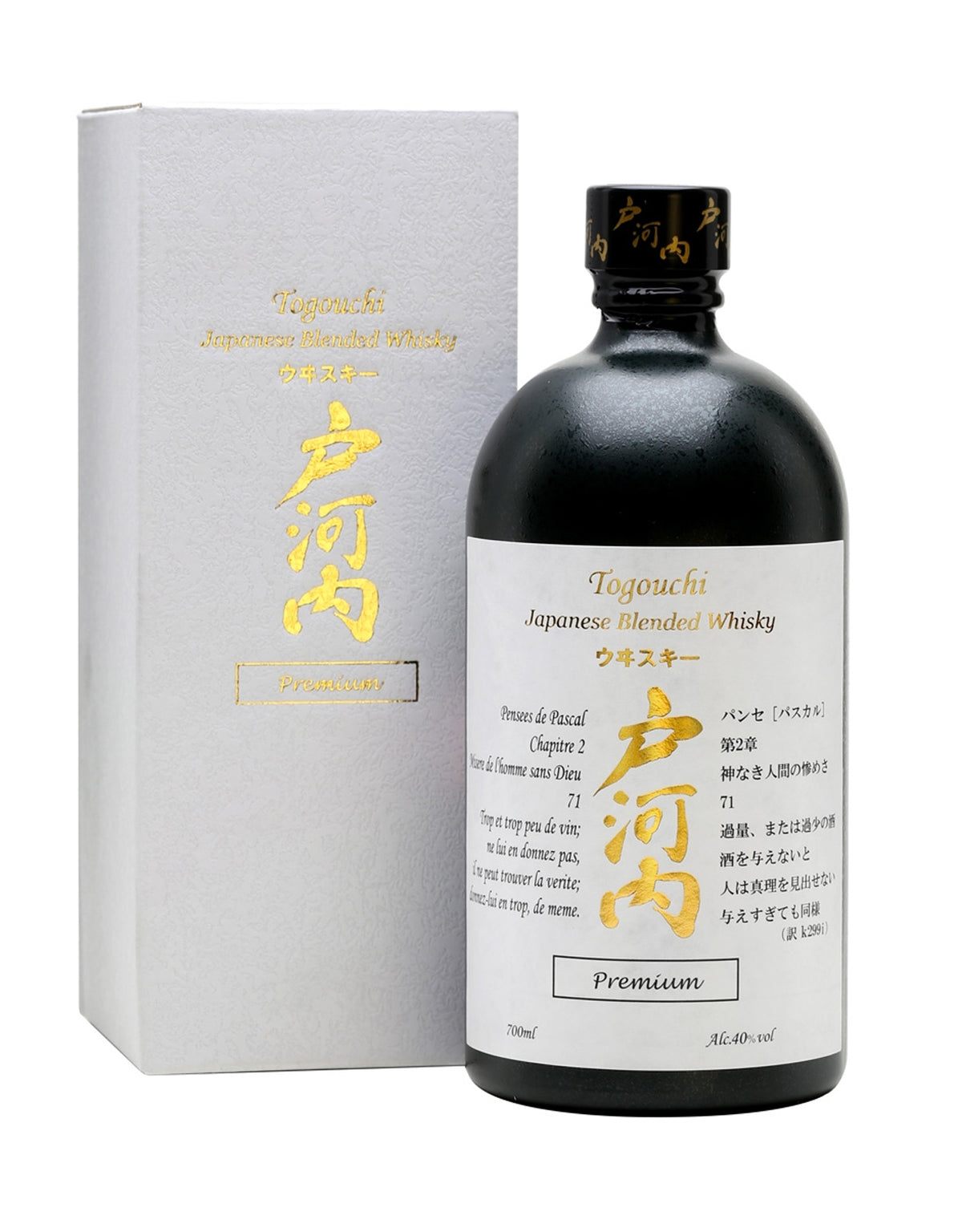 Togouchi Premium Japanese Blended Whiskey - ZYN THE WINE MARKET LTD.