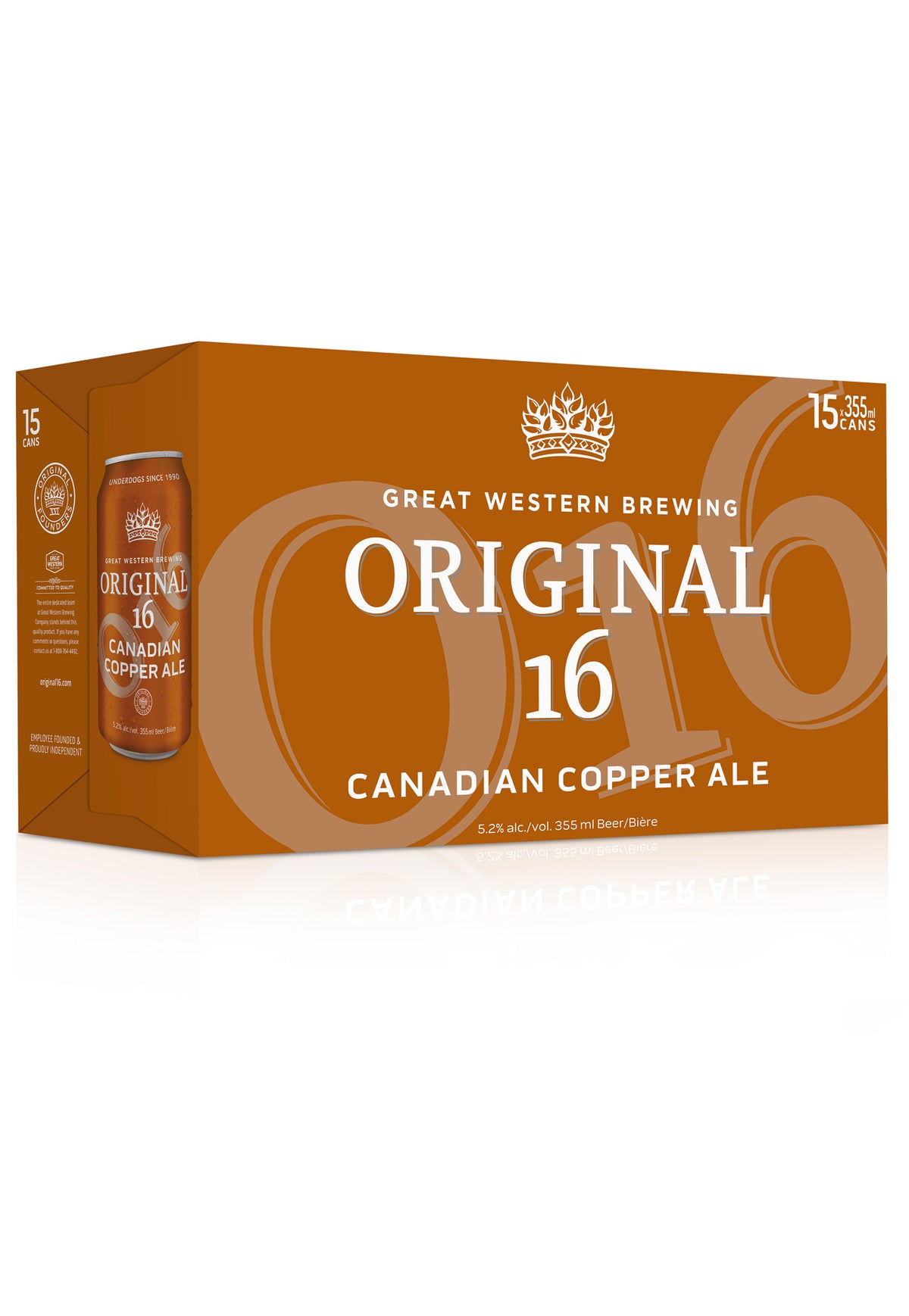 Original 16 Copper Ale 355 ml - 15 Cans - ZYN THE WINE MARKET LTD.