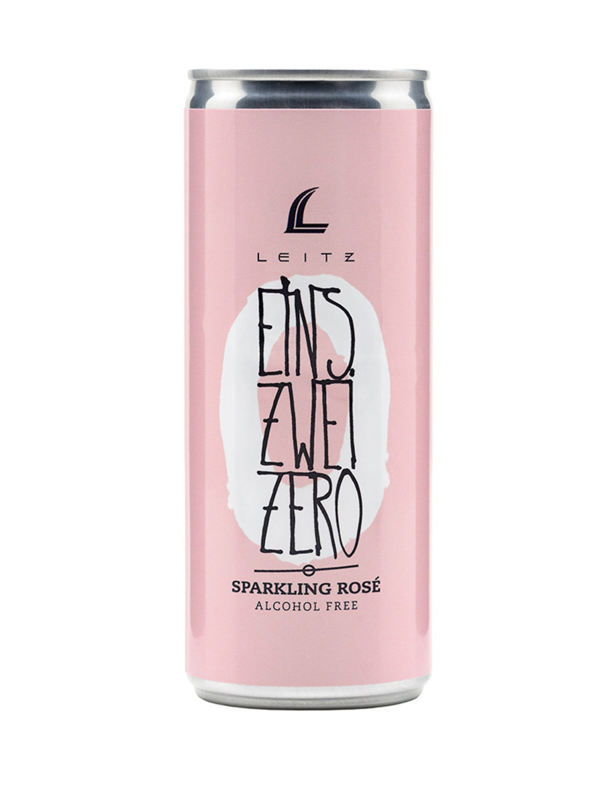 Leitz 'Eins Zwei Zero' Sparkling Rose (Non Alcoholic) 250 ml - 24 Cans - ZYN THE WINE MARKET LTD.